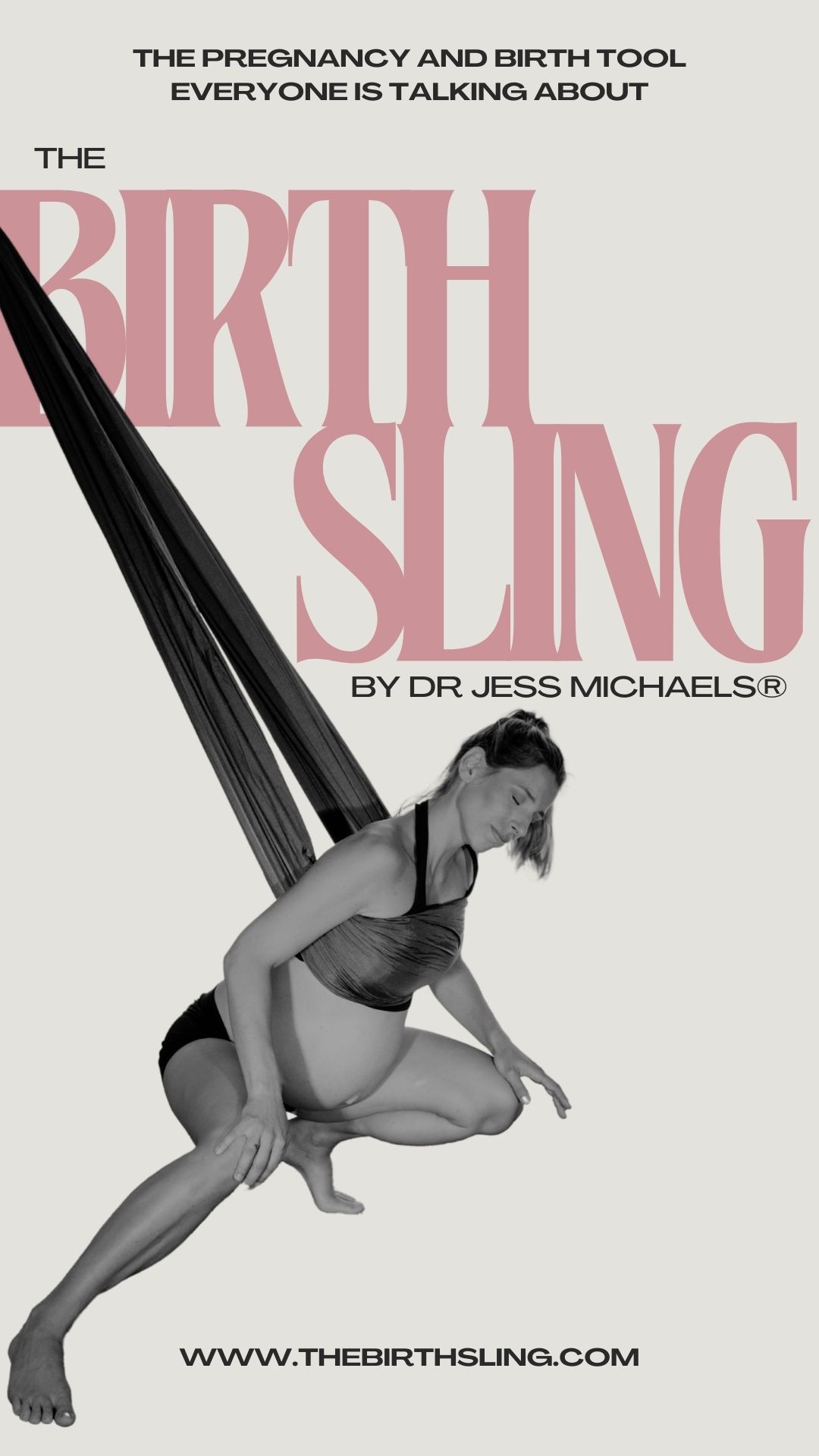 The Birth Sling Facebook ad: A positive birth starts with preparing during pregnancy!