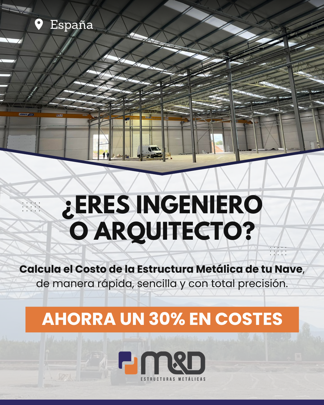 MYD Estructuras Metálicas Facebook ad: Estructuras Metálicas para España - MYD Metal y Decoración