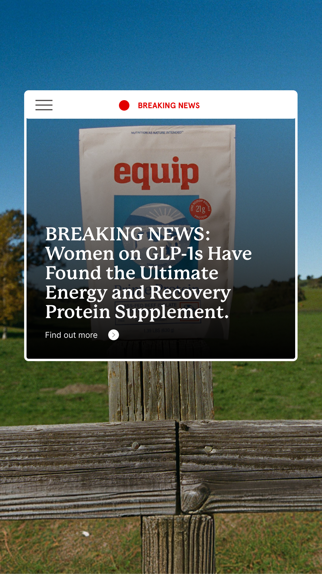 Equip Facebook ad