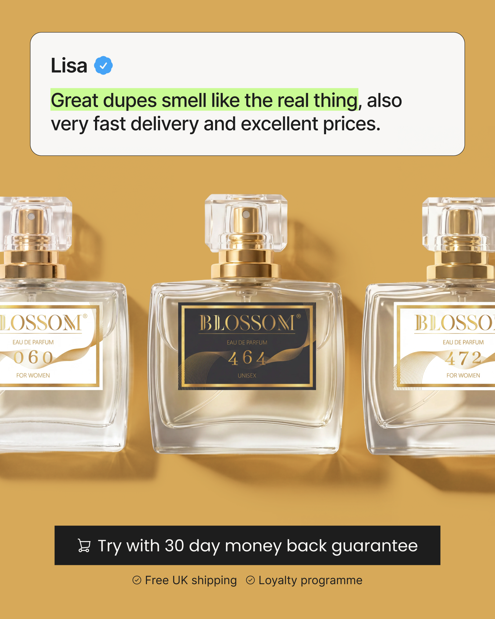Blossom Perfumery Facebook ad