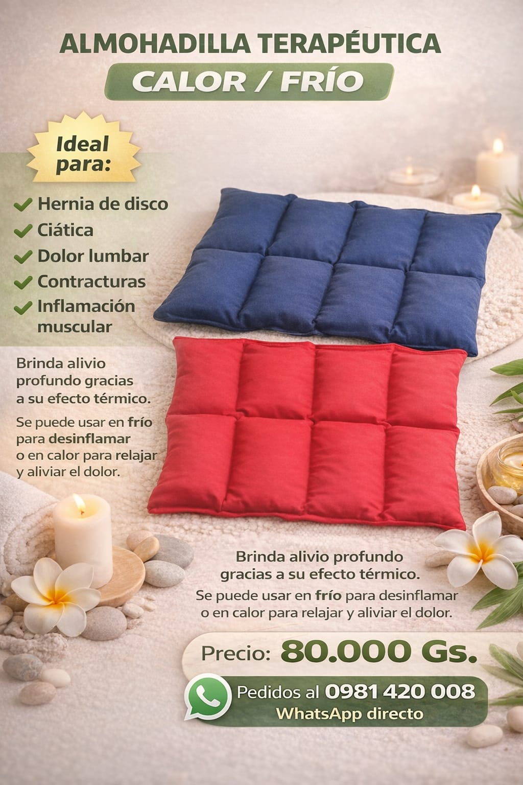 Almohadas Terapeuticas " Calixta " Facebook ad