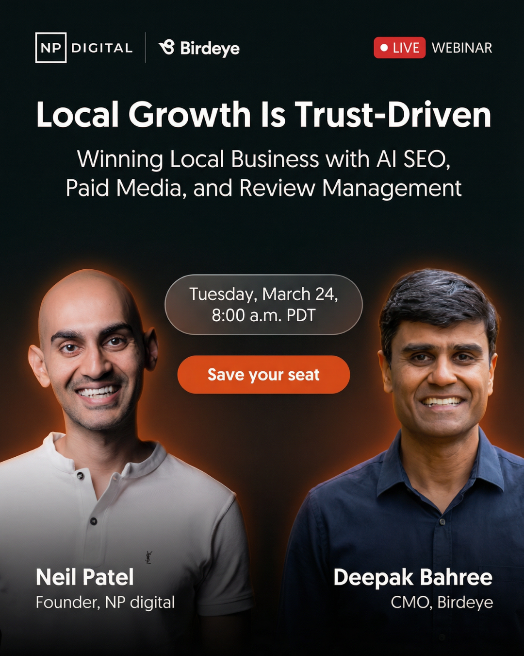 Neil Patel Facebook ad from Mar 18, 2026