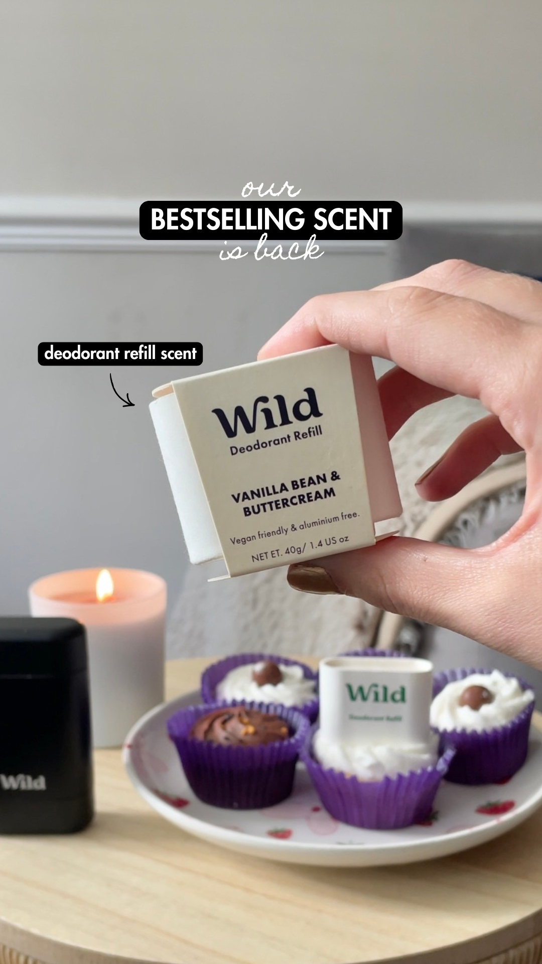 Wild Facebook ad: Wild deodorant, effective and natural