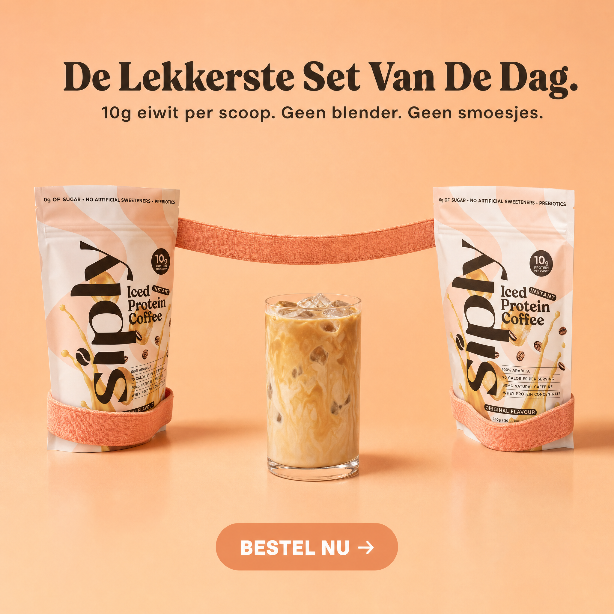 Siply Coffee Facebook ad: Krijg 15% extra korting met SIPLY15OFF