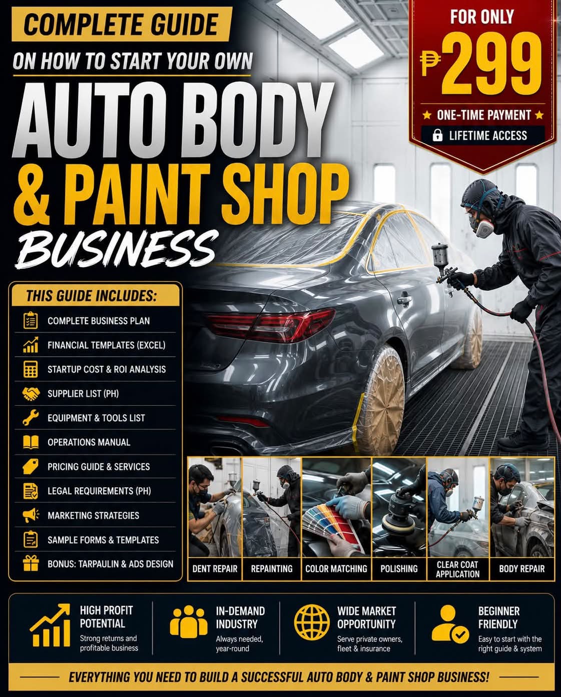 Auto Body & Paint Business Kit PH Facebook ad