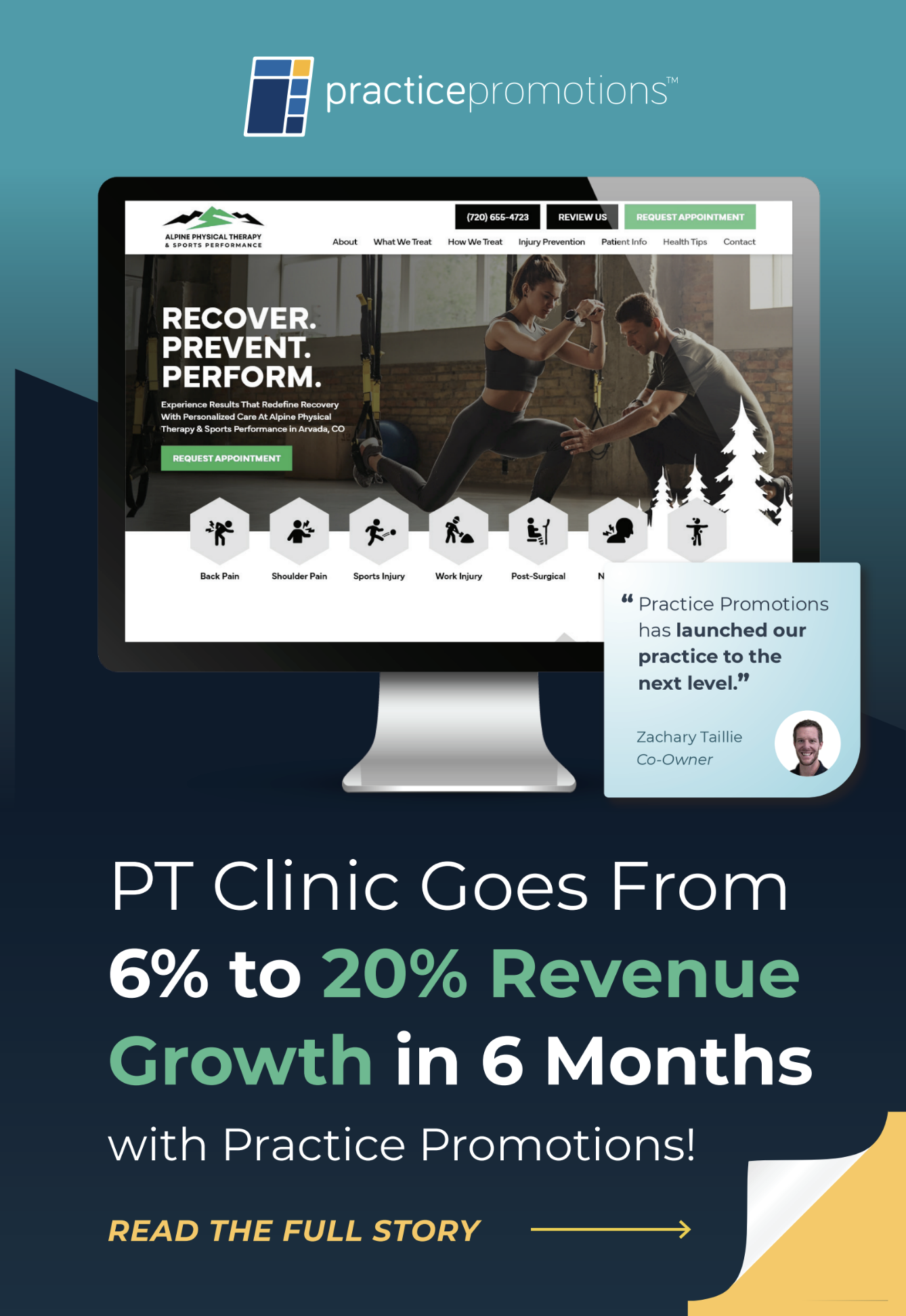 Practice Promotions, Full-Service Clinic Marketing Facebook ad