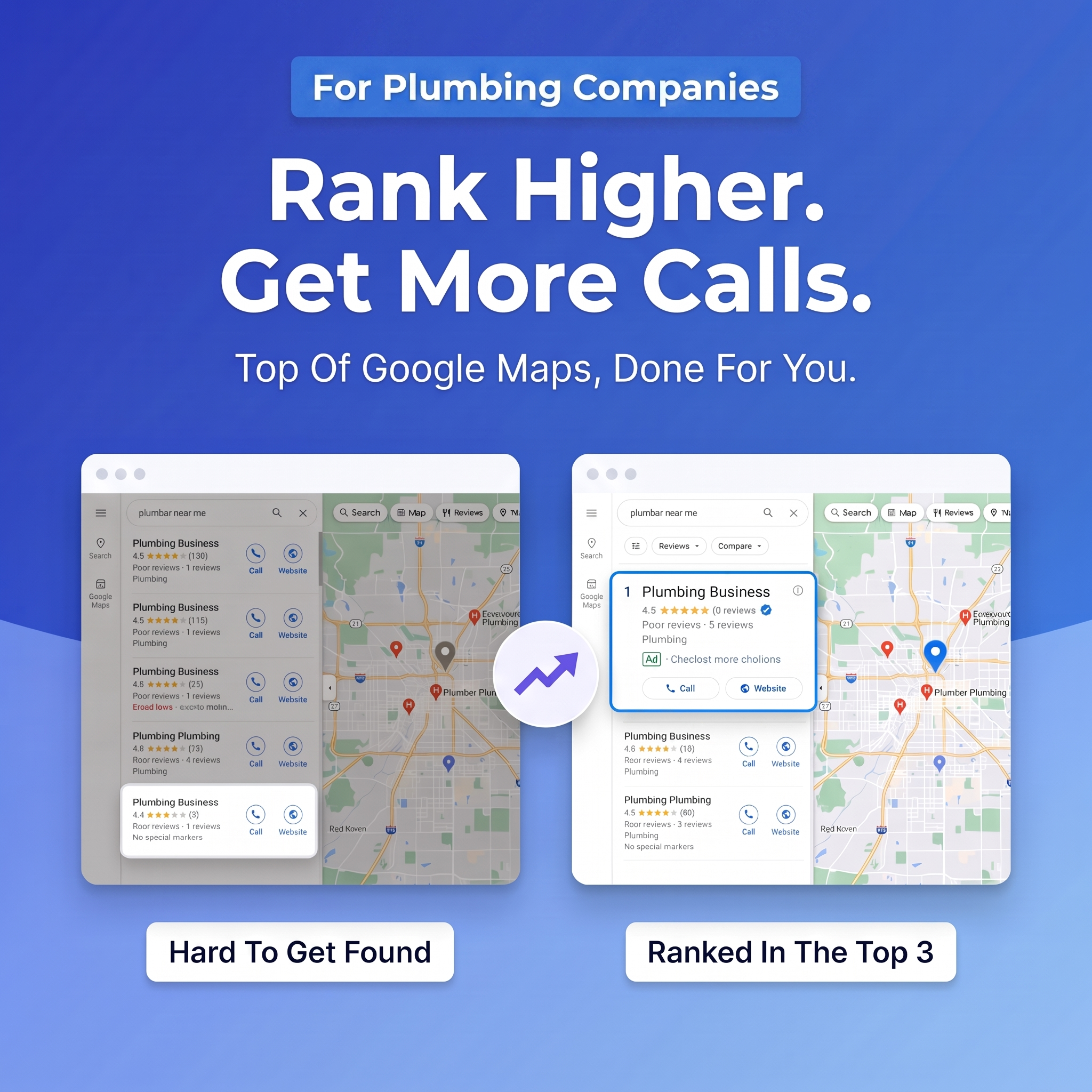 The Contractors Edge Facebook ad: Get More Plumbing Calls From Google Maps