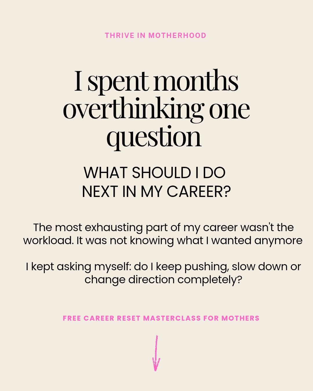 Thrive in Motherhood Facebook ad: How To Make The Right Career Move Without Sacrificing…