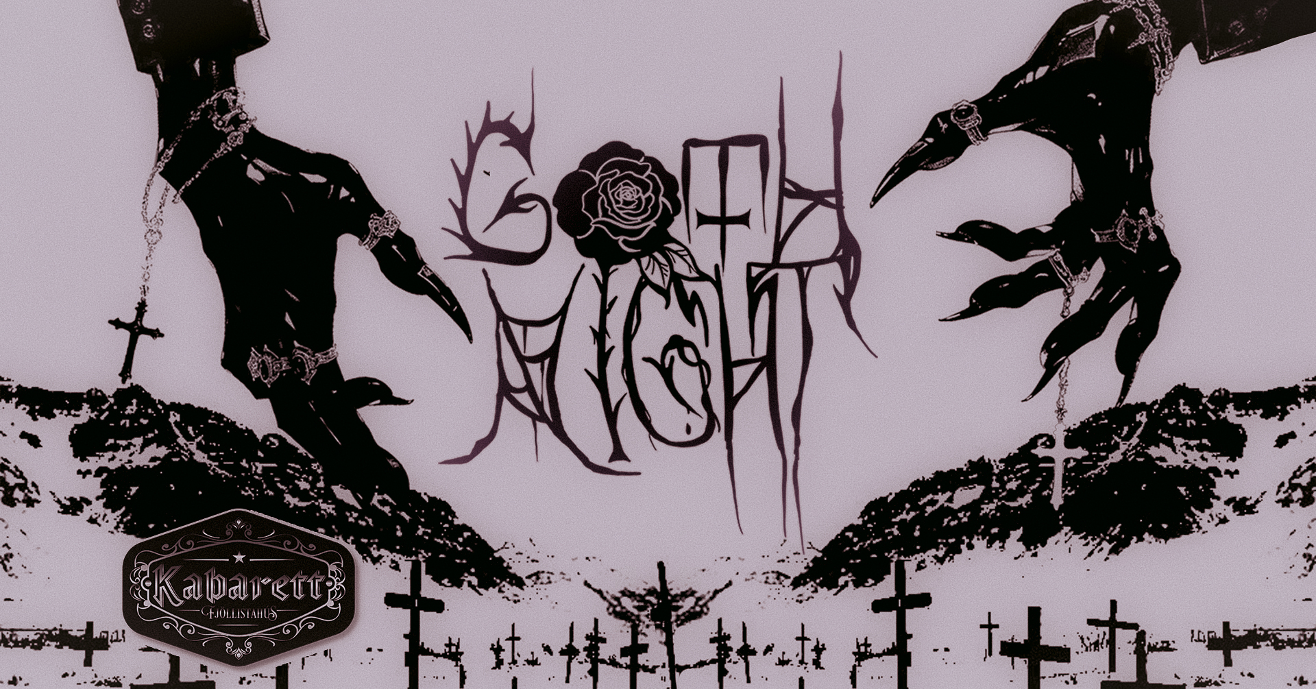 Kabarett Facebook ad: ⛧ Goth Night ⛧