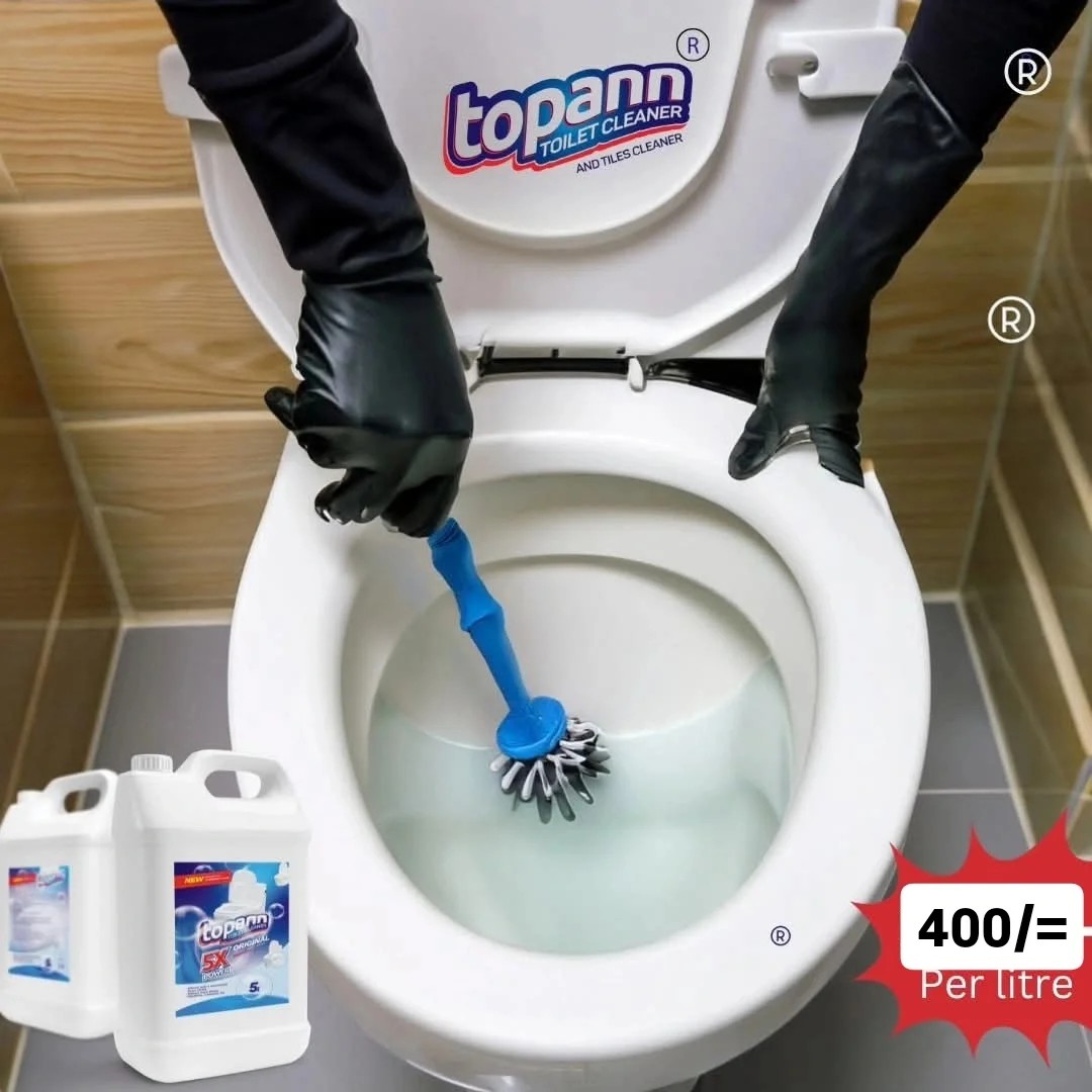 Topann Cleaning Facebook ad: Say goodbye to stubborn stains with Topann Toilet…