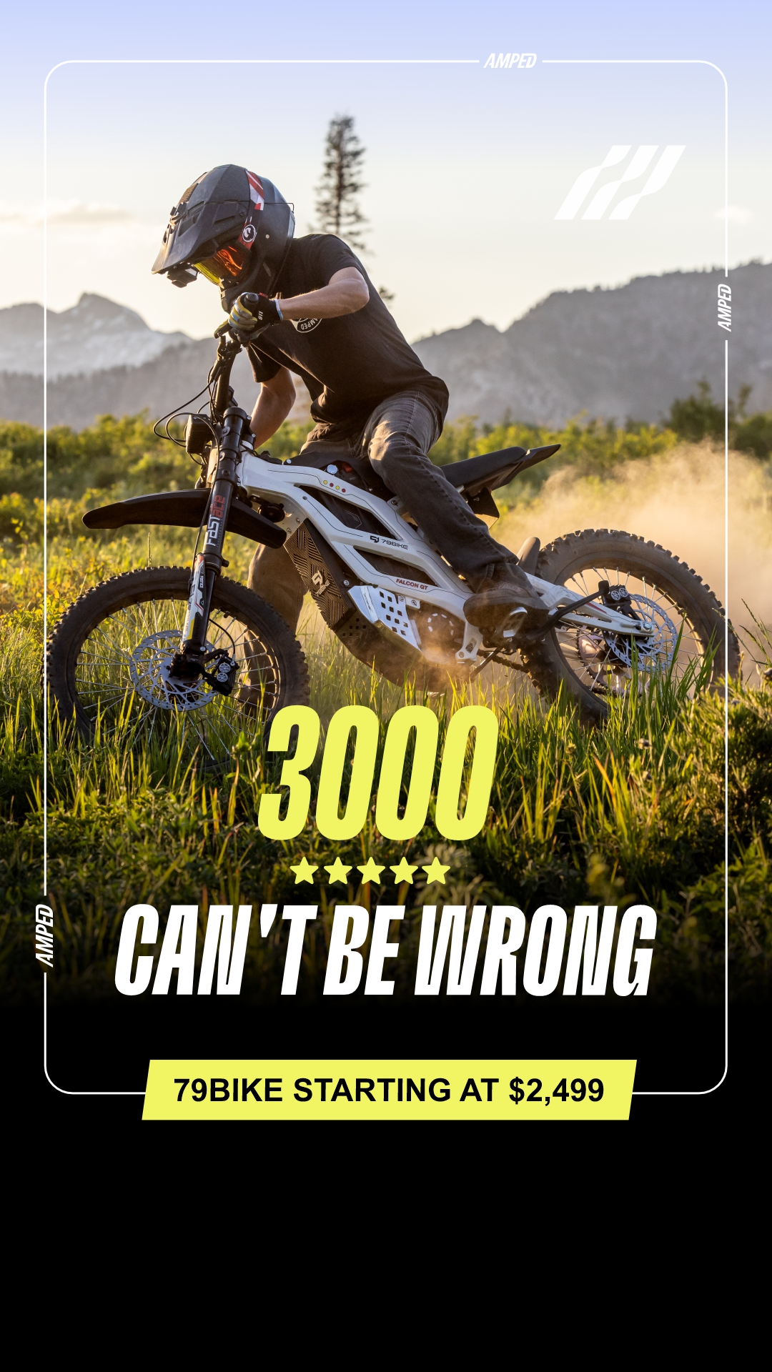 Amped Bikes Facebook ad: $500 Off. You In?