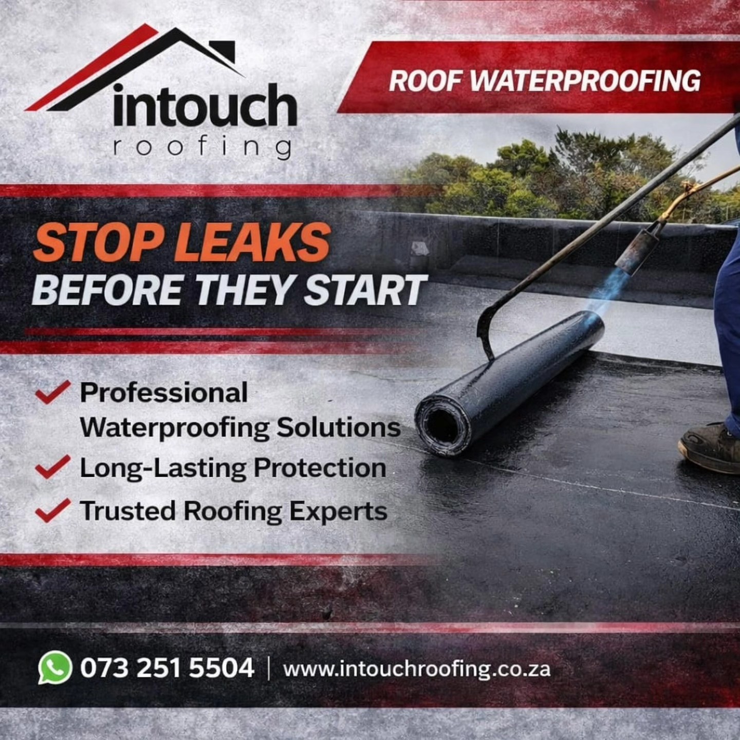 Intouch Roofing Facebook ad