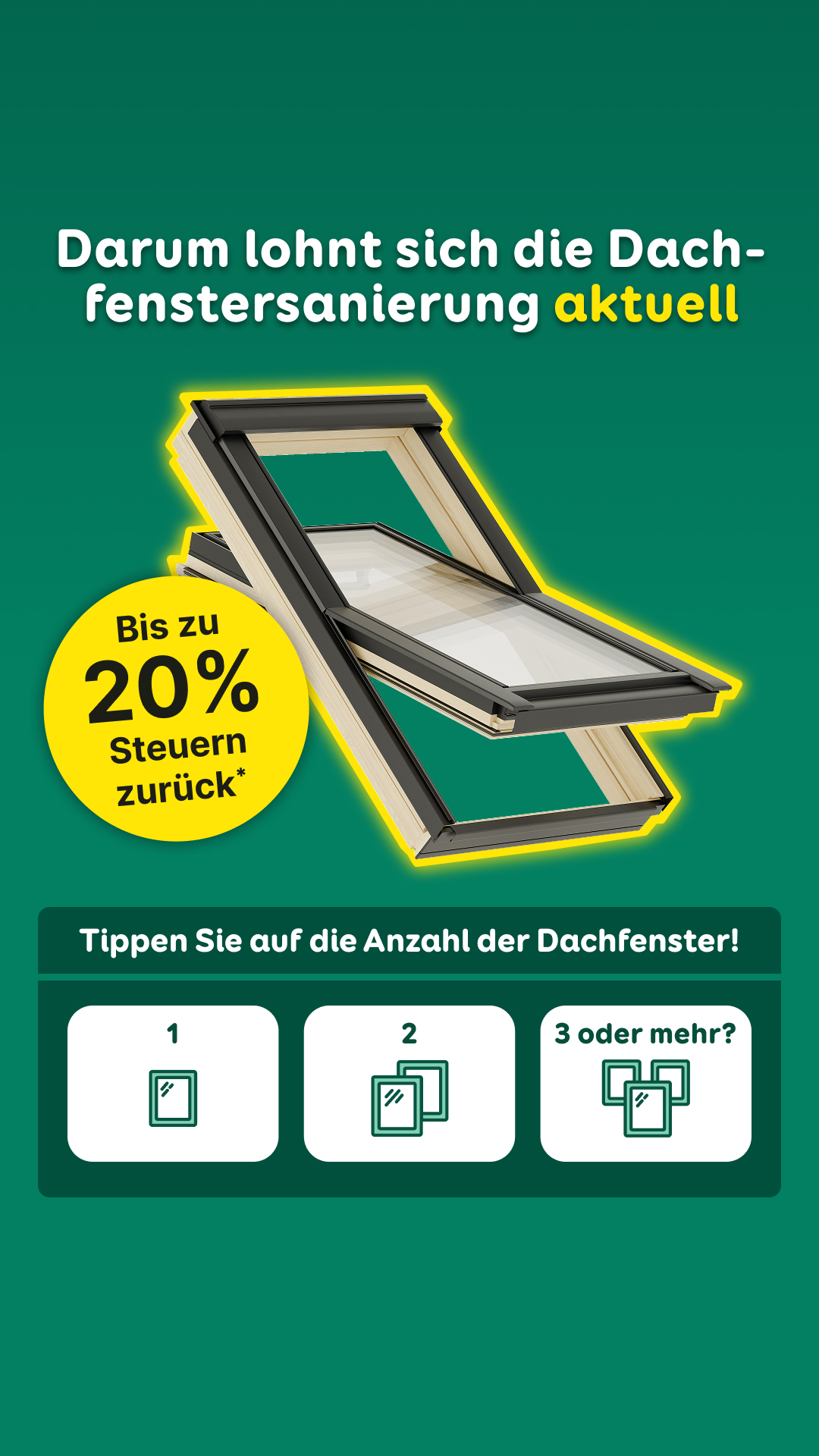 Aroundhome - Dachfenster Facebook ad from Mar 30, 2026