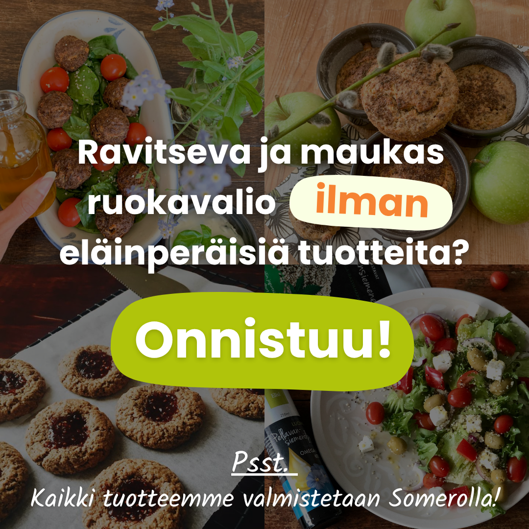 Elixi.fi Facebook ad: Kasvipohjaiset rouheet, öljyt ja siemenet ovat…
