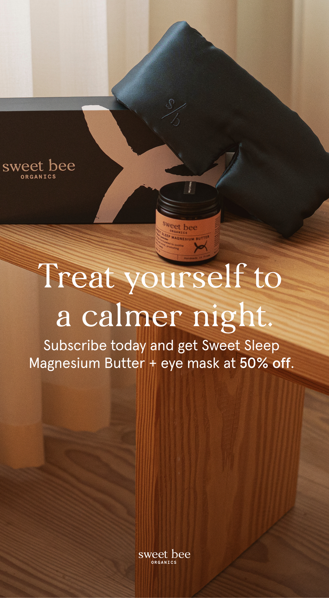 Sweet Bee Organics Facebook ad