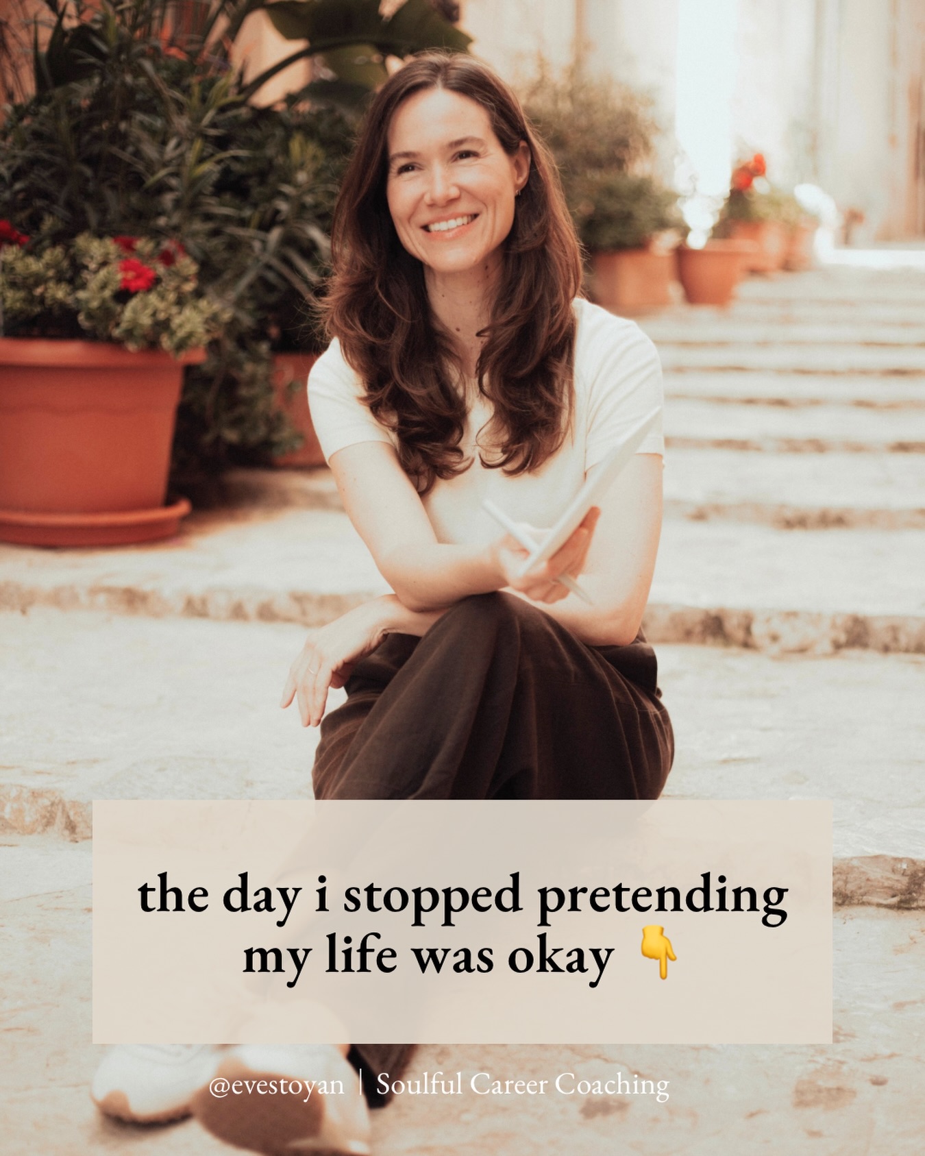 Eve Stoyan Coaching Facebook ad: There wasn’t really a single dramatic moment.