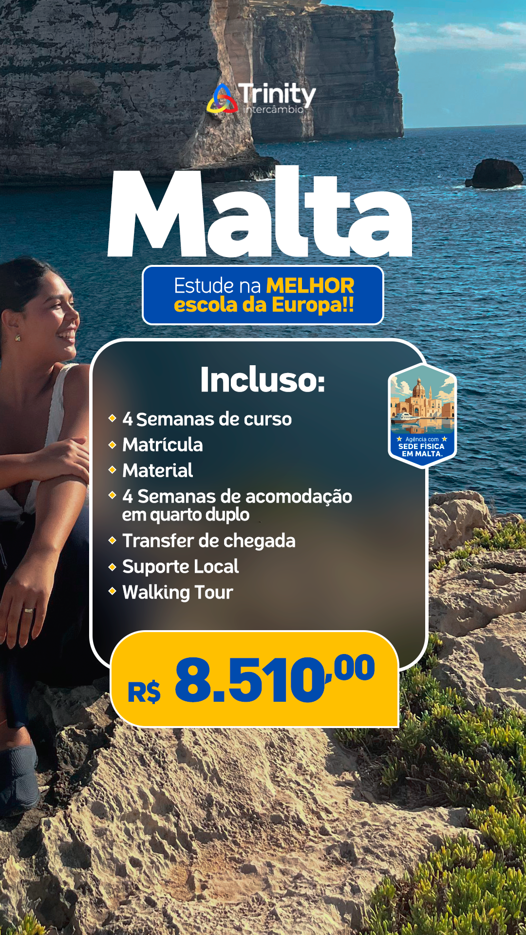 Trinity Intercâmbio Facebook ad