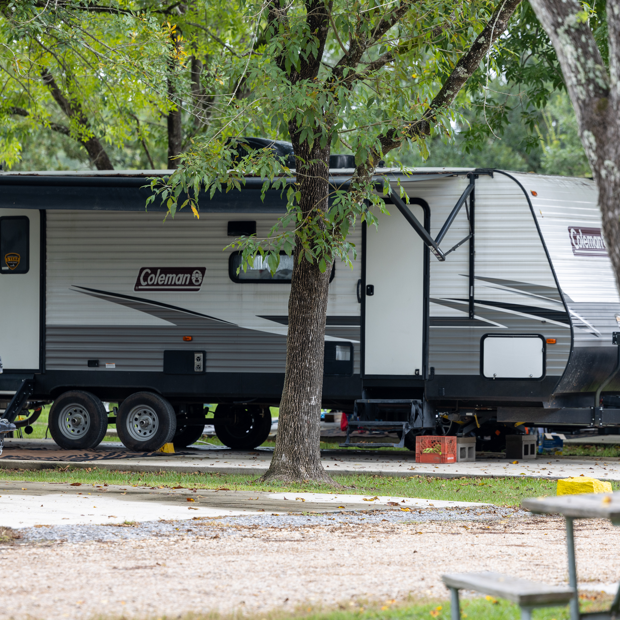 Adventures RV Resort Facebook ad: 350+ wooded RV sites
