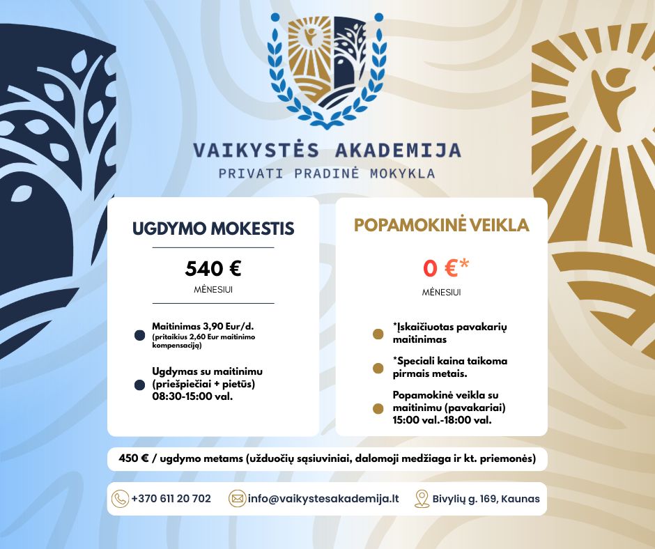 Vaikystės Akademija - privati pradinė mokykla Facebook ad
