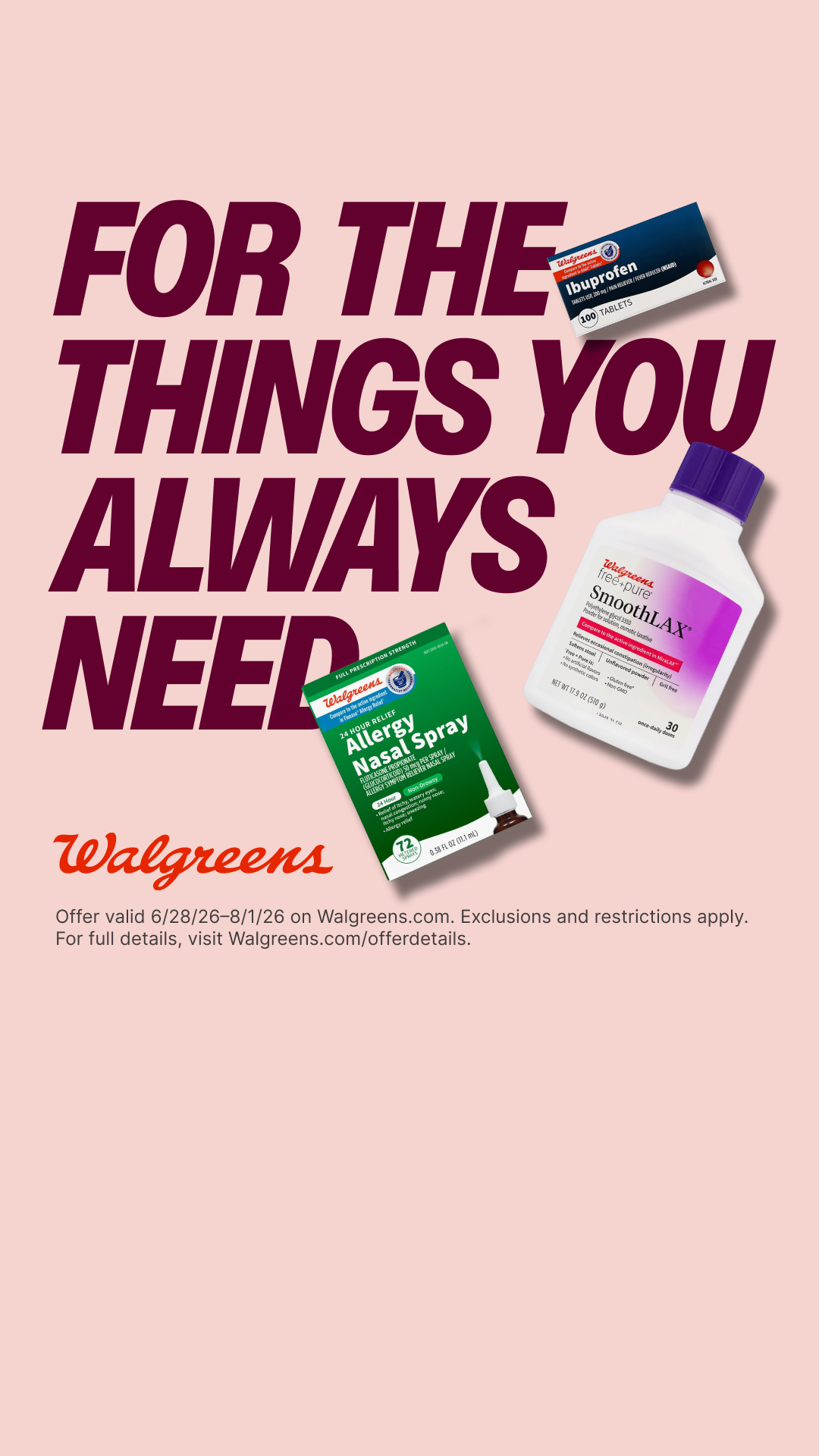 Walgreens Facebook ad