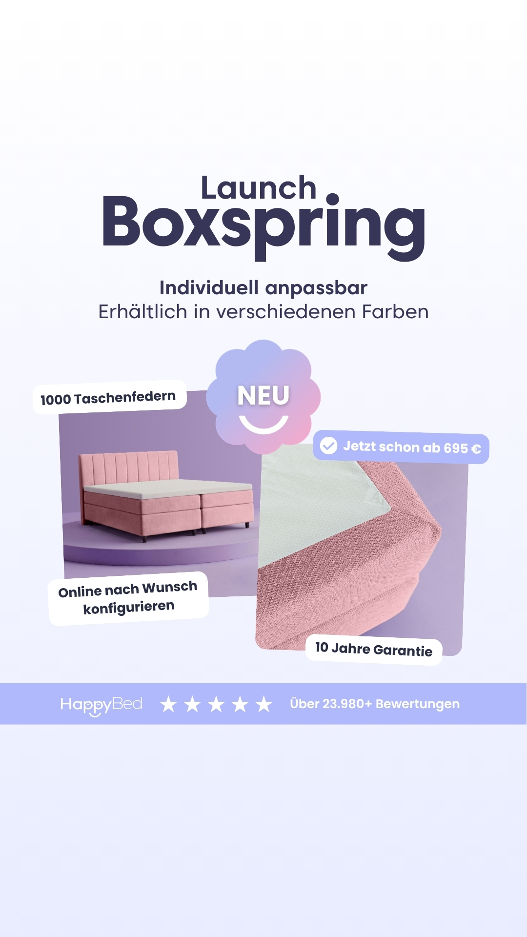 Thehappybed.de Facebook ad
