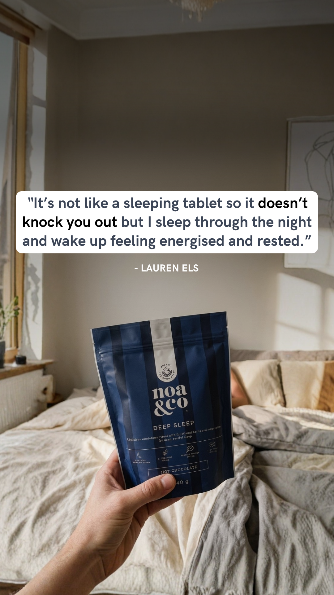 Noa and Co Facebook ad: Tired of being tired?