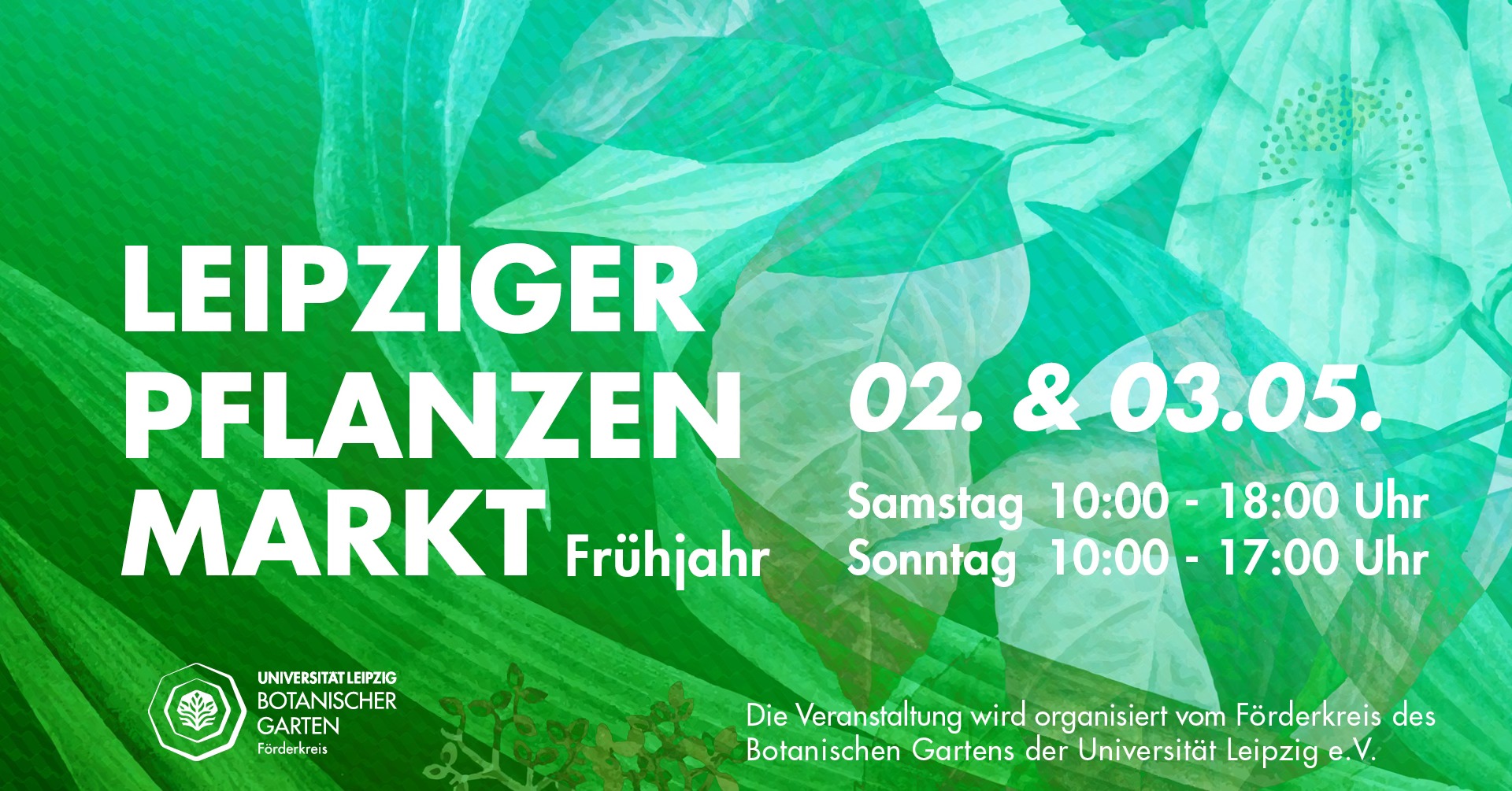 Botanischer Garten der Universität Leipzig Facebook ad: LEIPZIGER FRÜHJAHRS PFLANZENMARKT