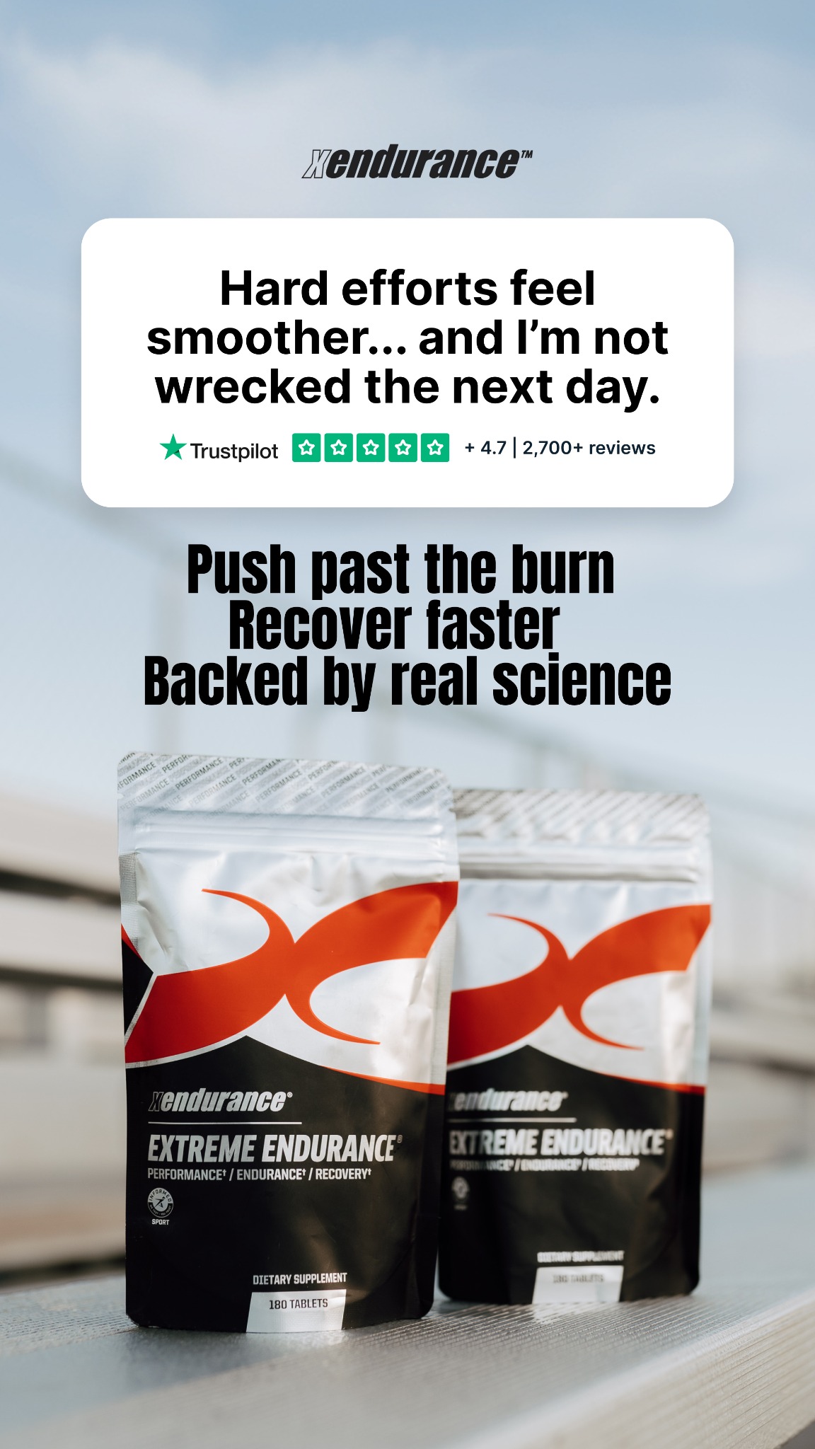 Xendurance Facebook ad: Increase Athletic Performance