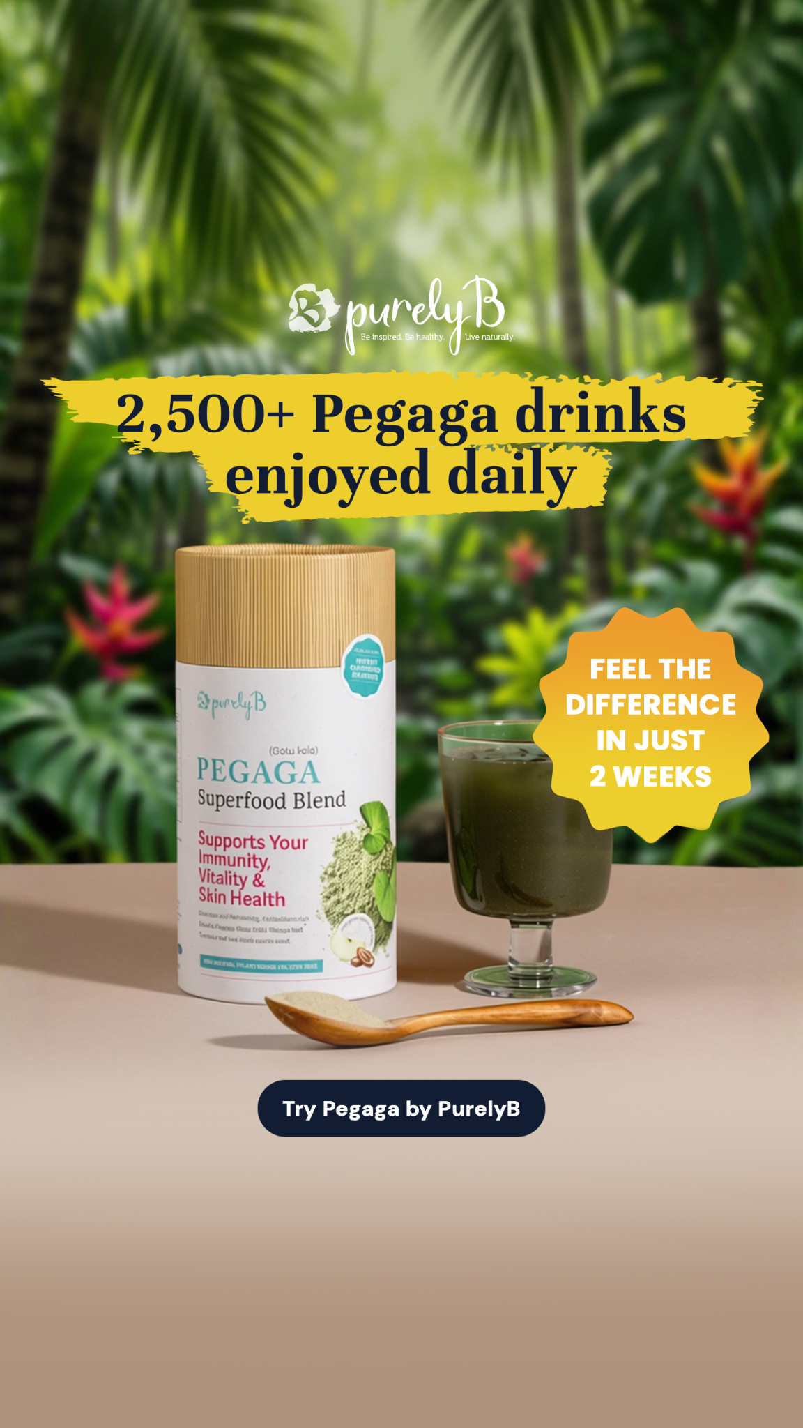 PurelyB Facebook ad