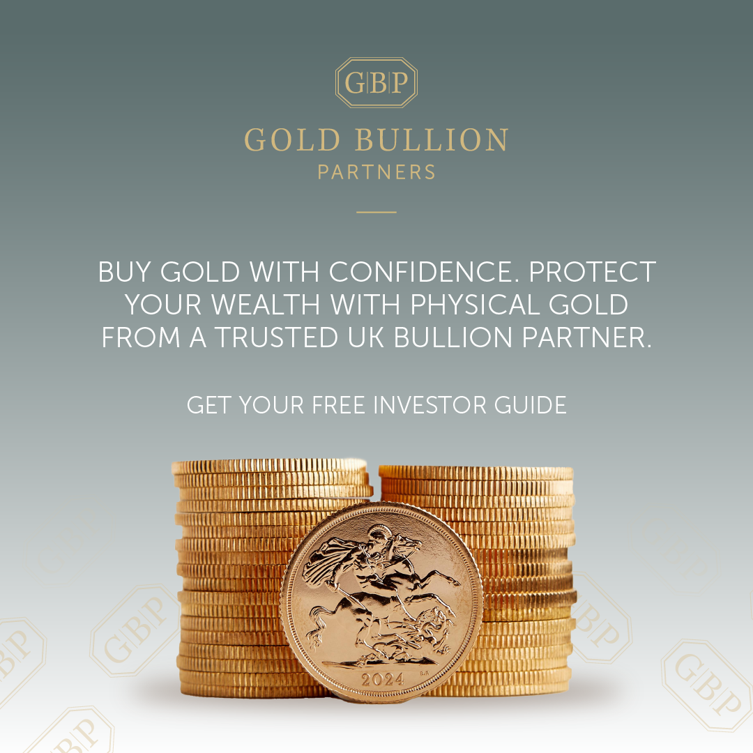 Gold Bullion Partners Facebook ad: Free Investor Guide - Strengthen Your Portfolio With This…