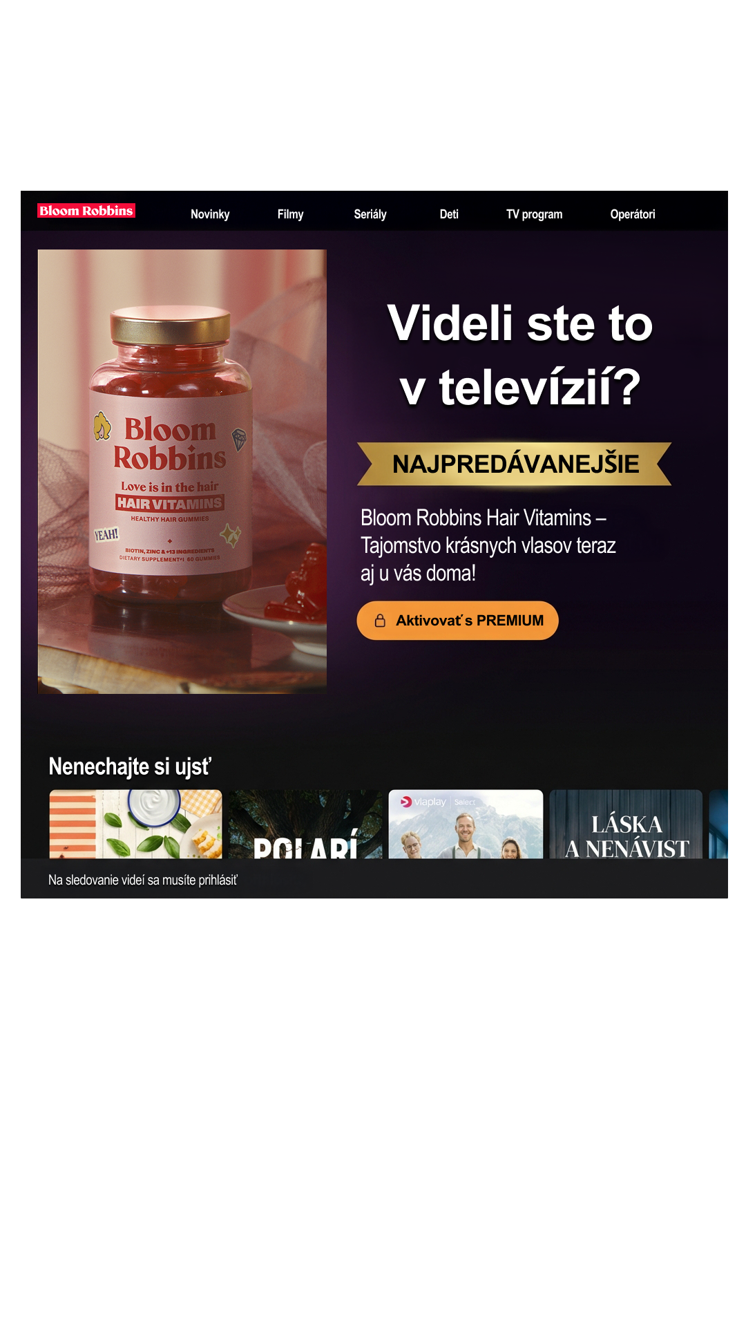 Bloom Robbins SK/CZ Facebook ad