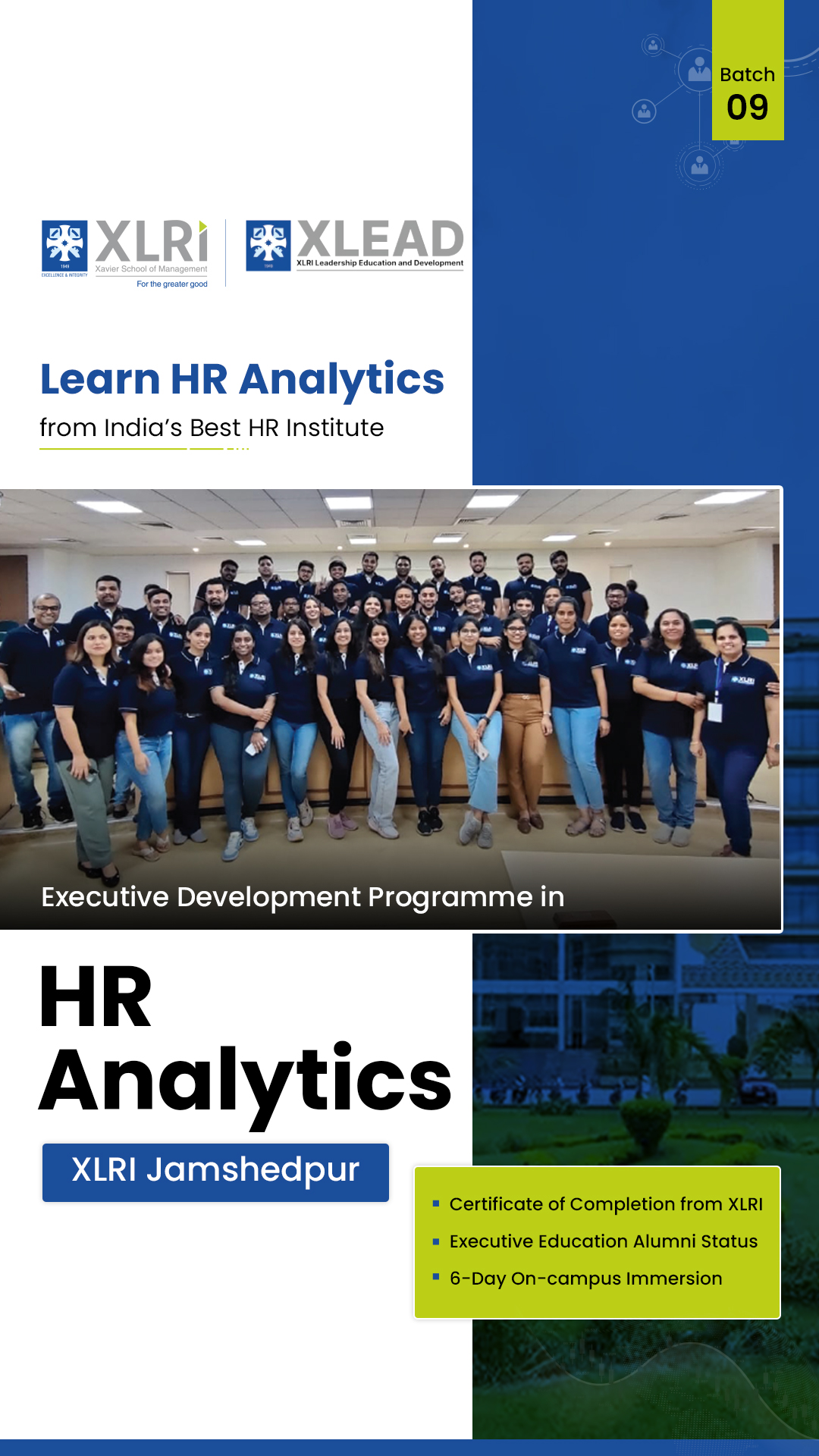 XLRI Leadership Development & Excellence Programme Facebook ad: XLRI | Executive Programme in HR Analytics