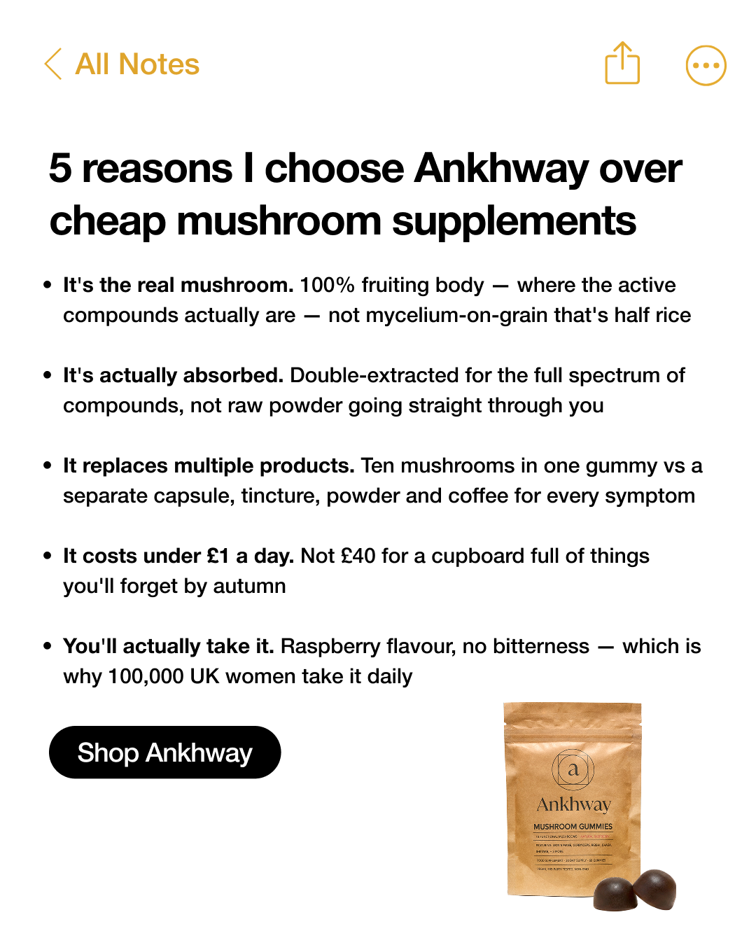 Ankhway Facebook ad