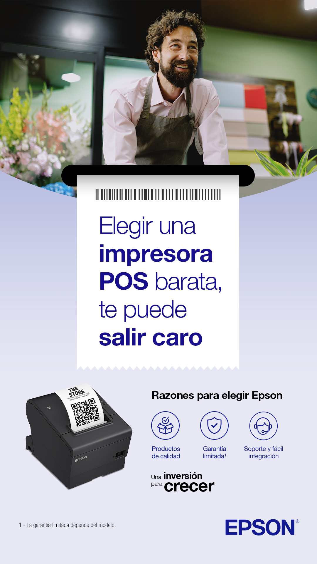 Epson Facebook ad: Impresoras POS Epson