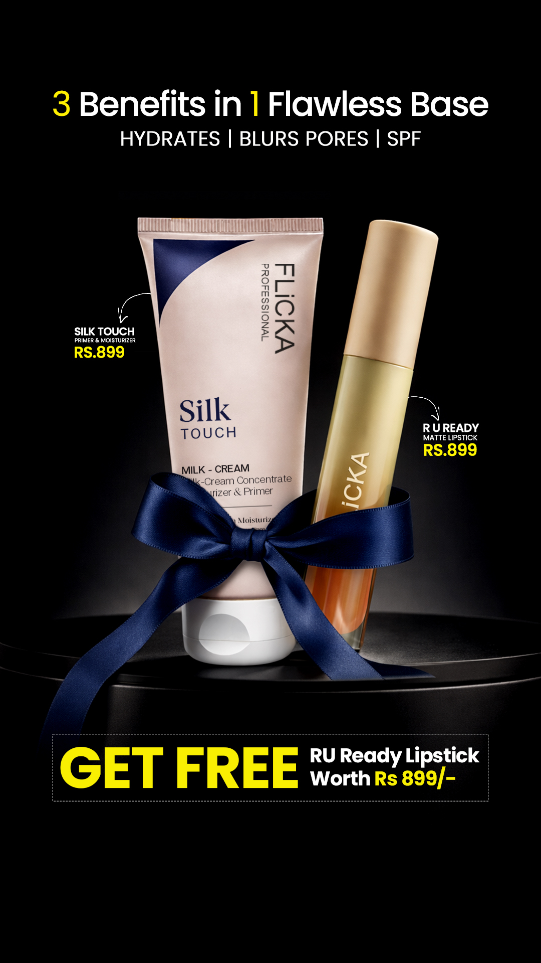 Flicka Cosmetics Facebook ad