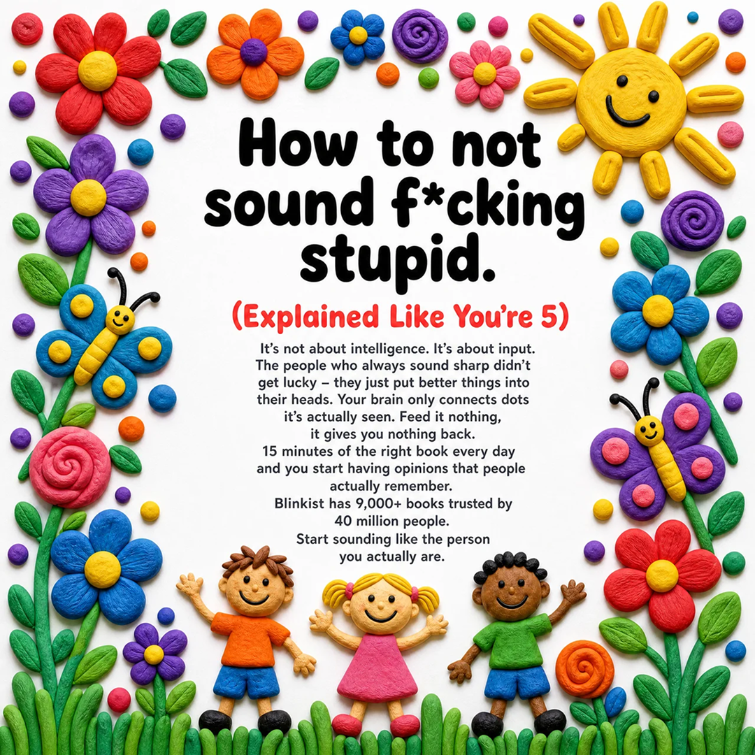 Blinkist Facebook ad: Why Some People Always Have Something to Say, And How You…