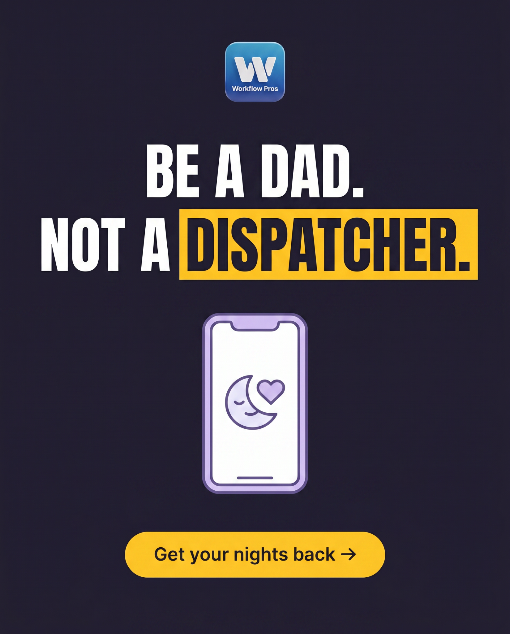 Workflow Pros Facebook ad: Stop Losing Jobs to Voicemail. Let AI Book Them for You