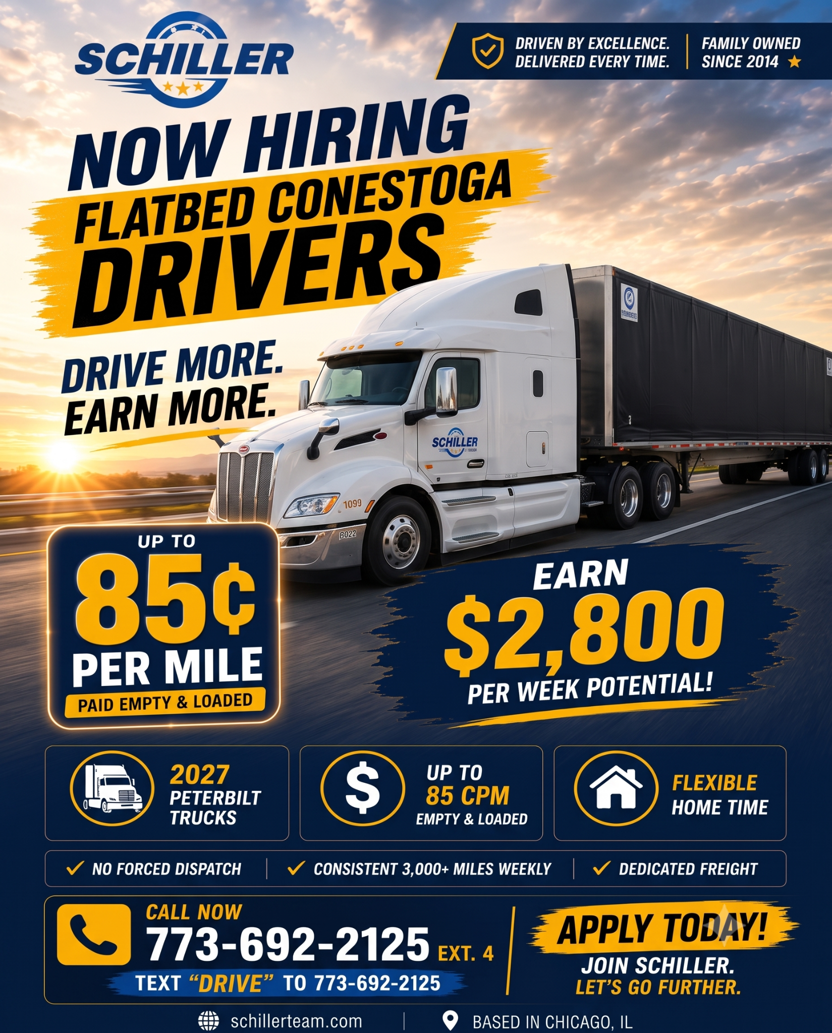 Schiller Transportation Facebook ad: Chat with us