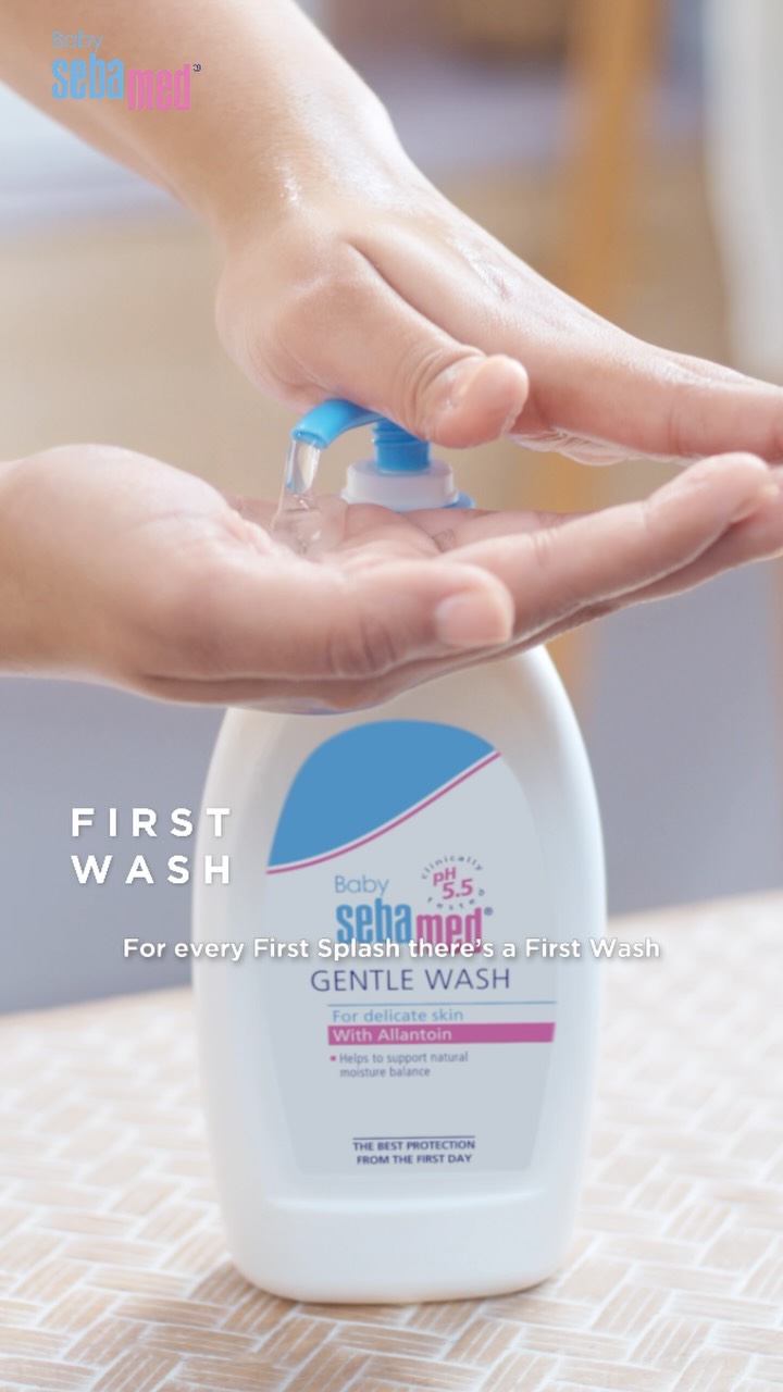 Baby Sebamed India Facebook ad: Making bath time gentle from the very first…