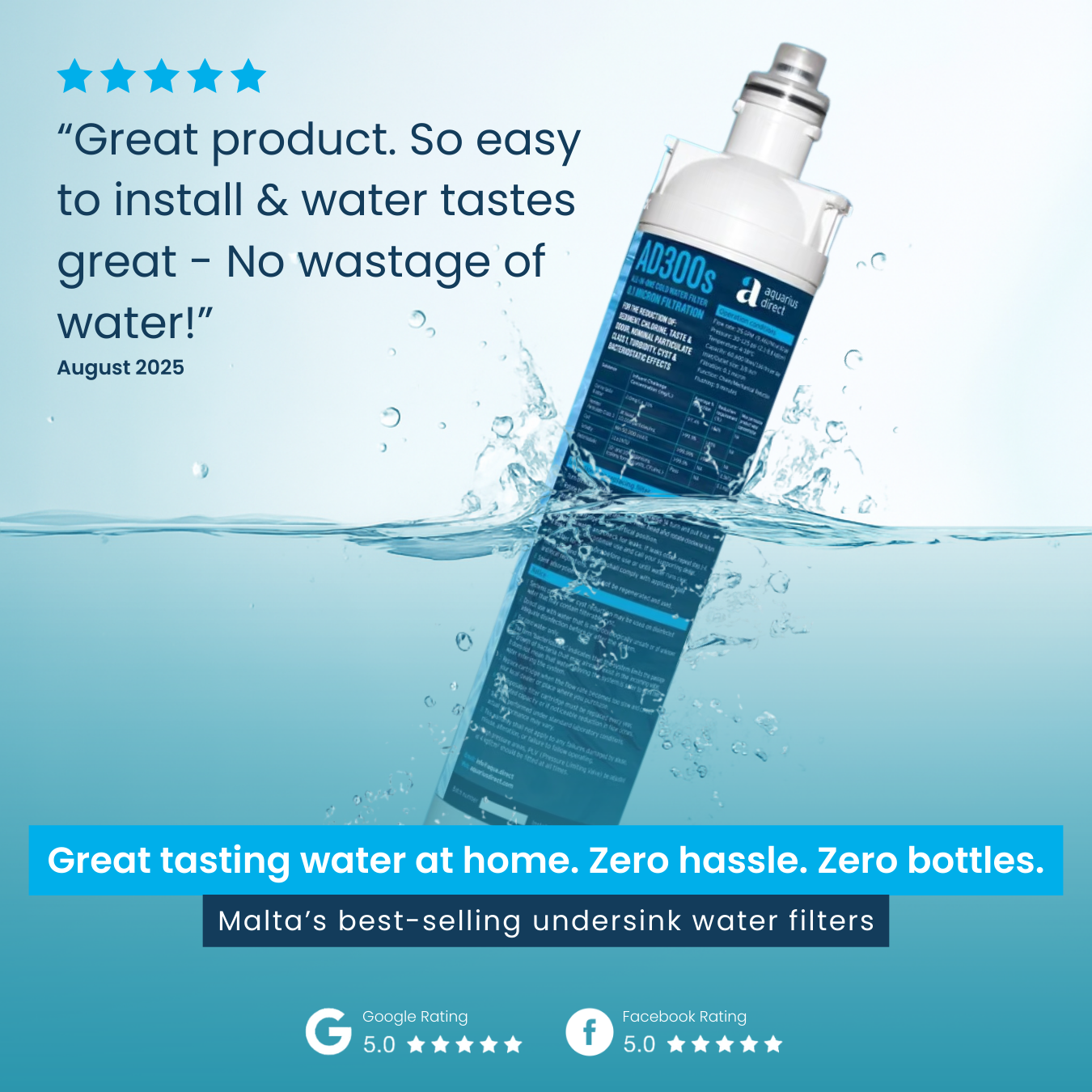 Aquarius Direct Ltd Facebook ad