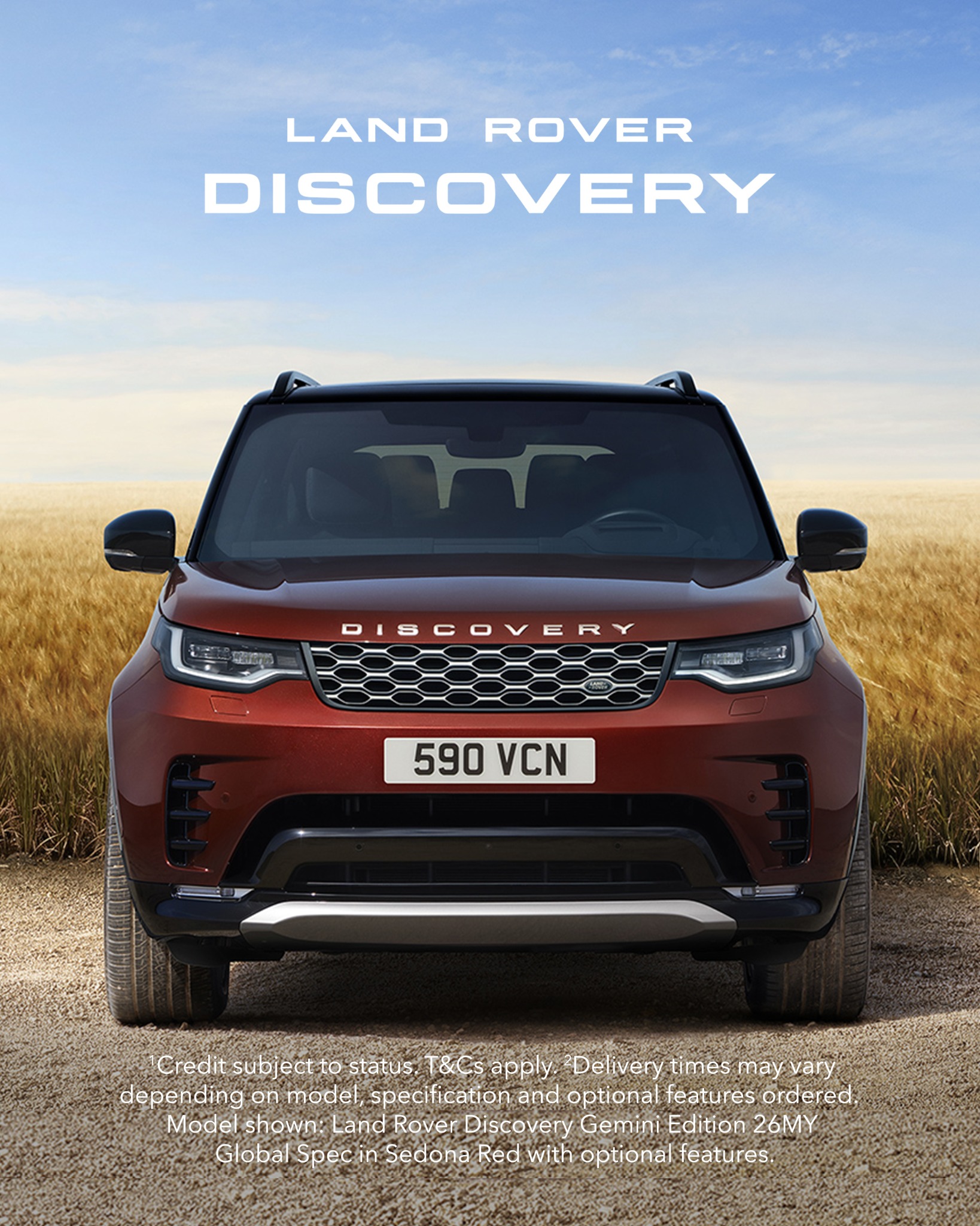 Land Rover Discovery Facebook ad from Jan 5, 2026