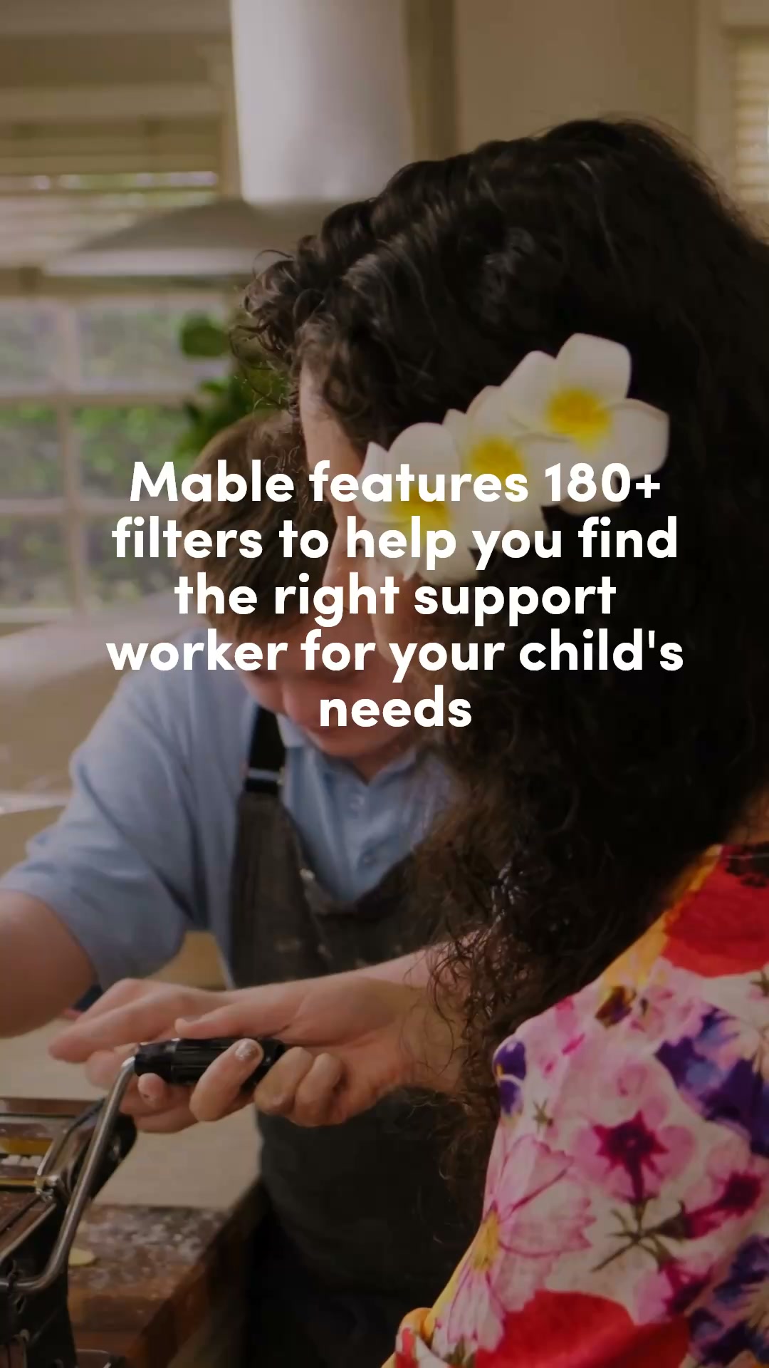 Mable Facebook ad: Find support that fits your child's needs