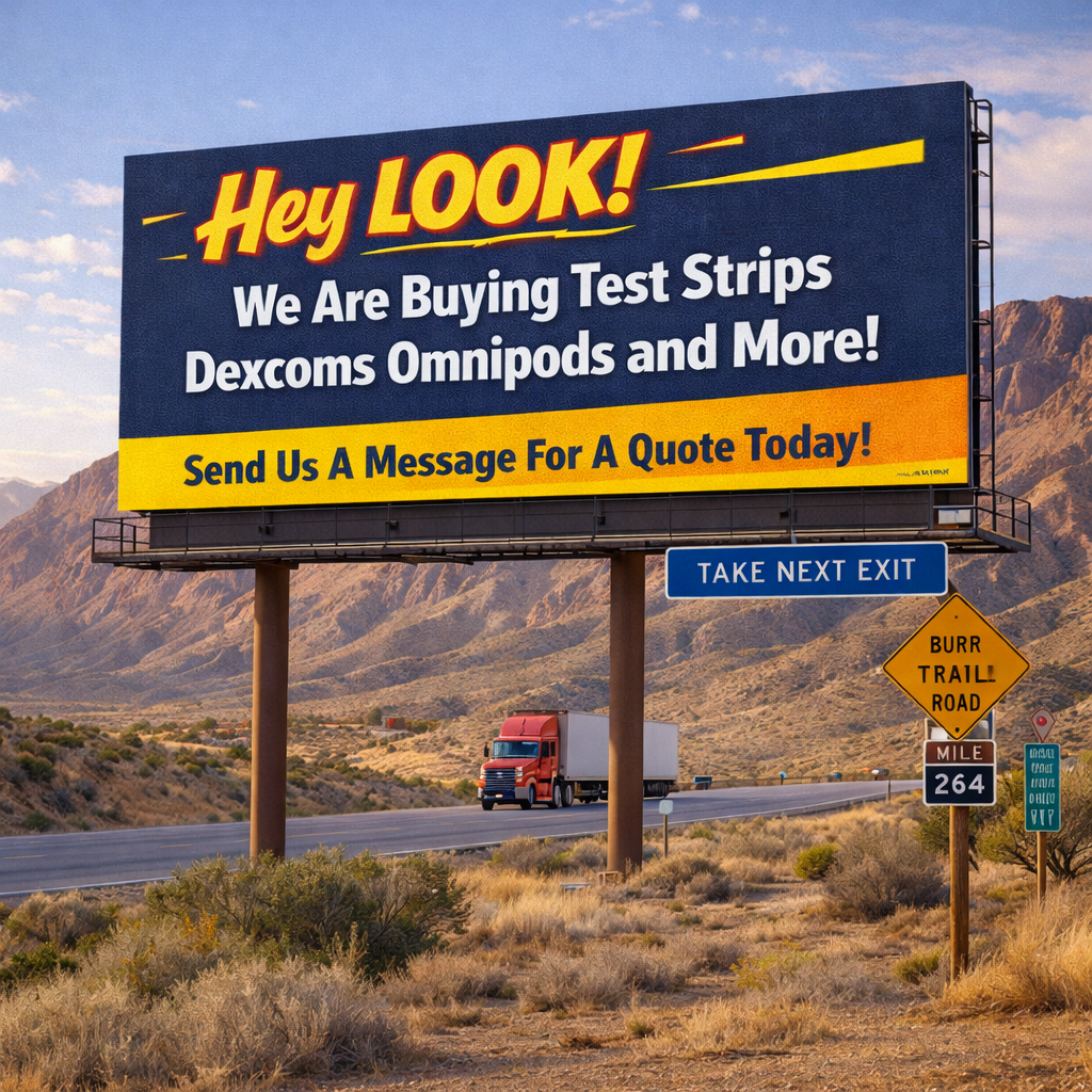 DiaFlip Facebook ad: Sell Your Diabetic Supplies Today!