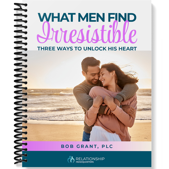 RelationshipHeadquarters Facebook ad: He Needs More Time? What Men Need To Commit.