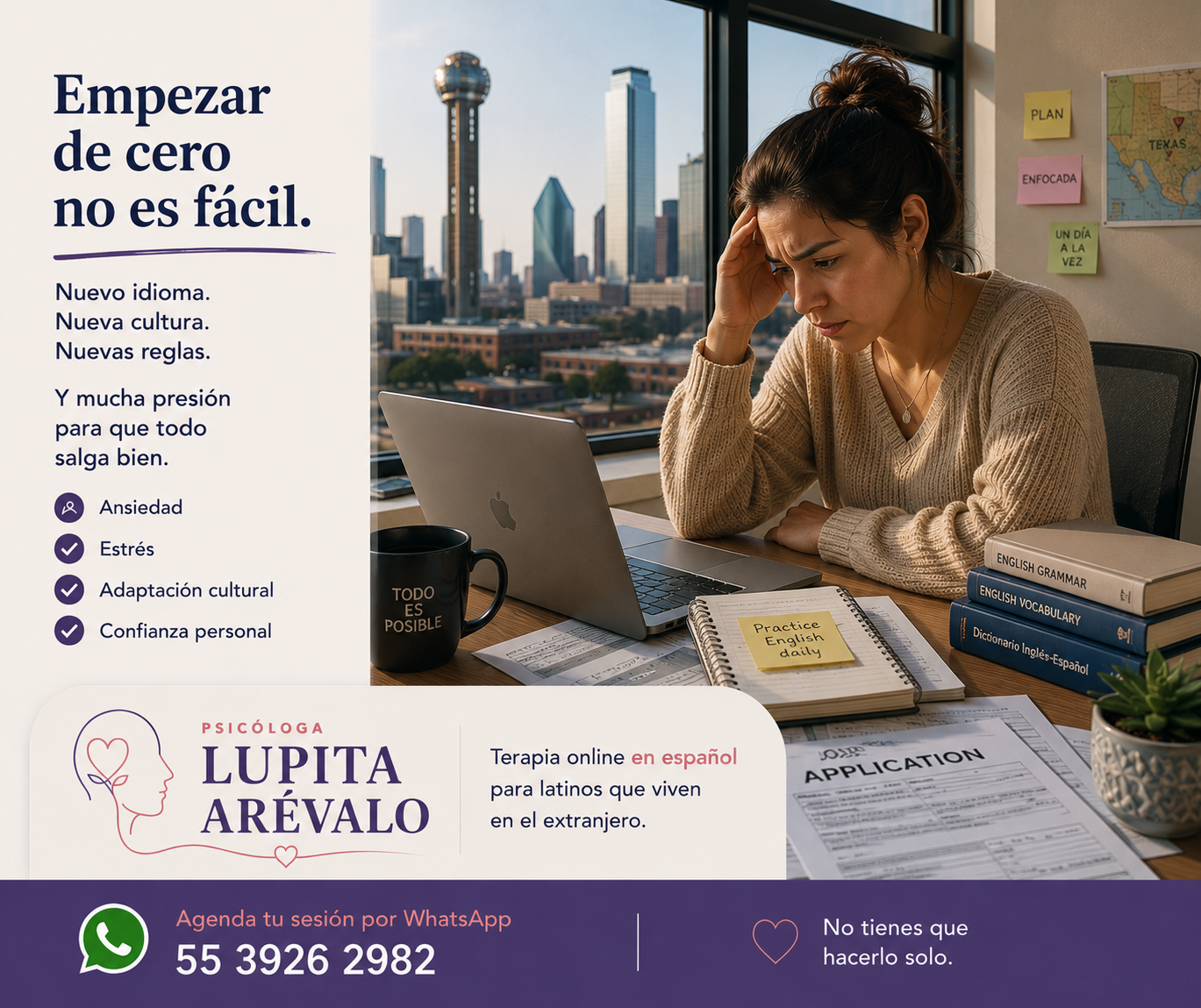 Psicóloga Lupita Arévalo Facebook ad from Jun 9, 2026