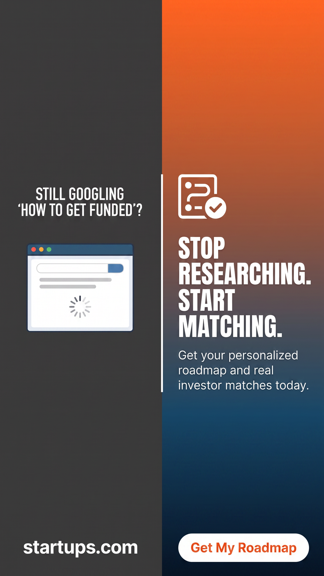 Startups.com Facebook ad