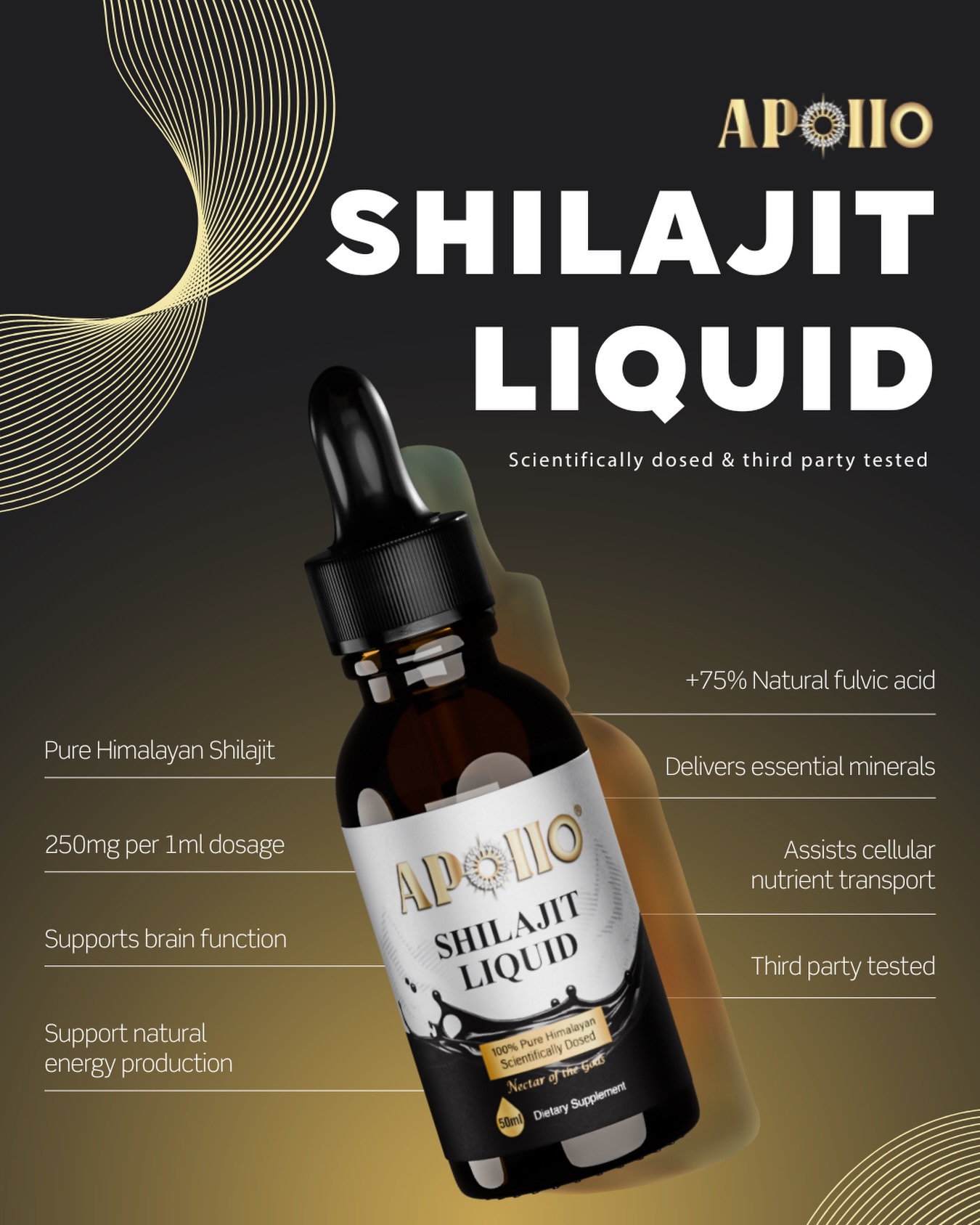 Apollo Nutraceuticals Facebook ad: Products