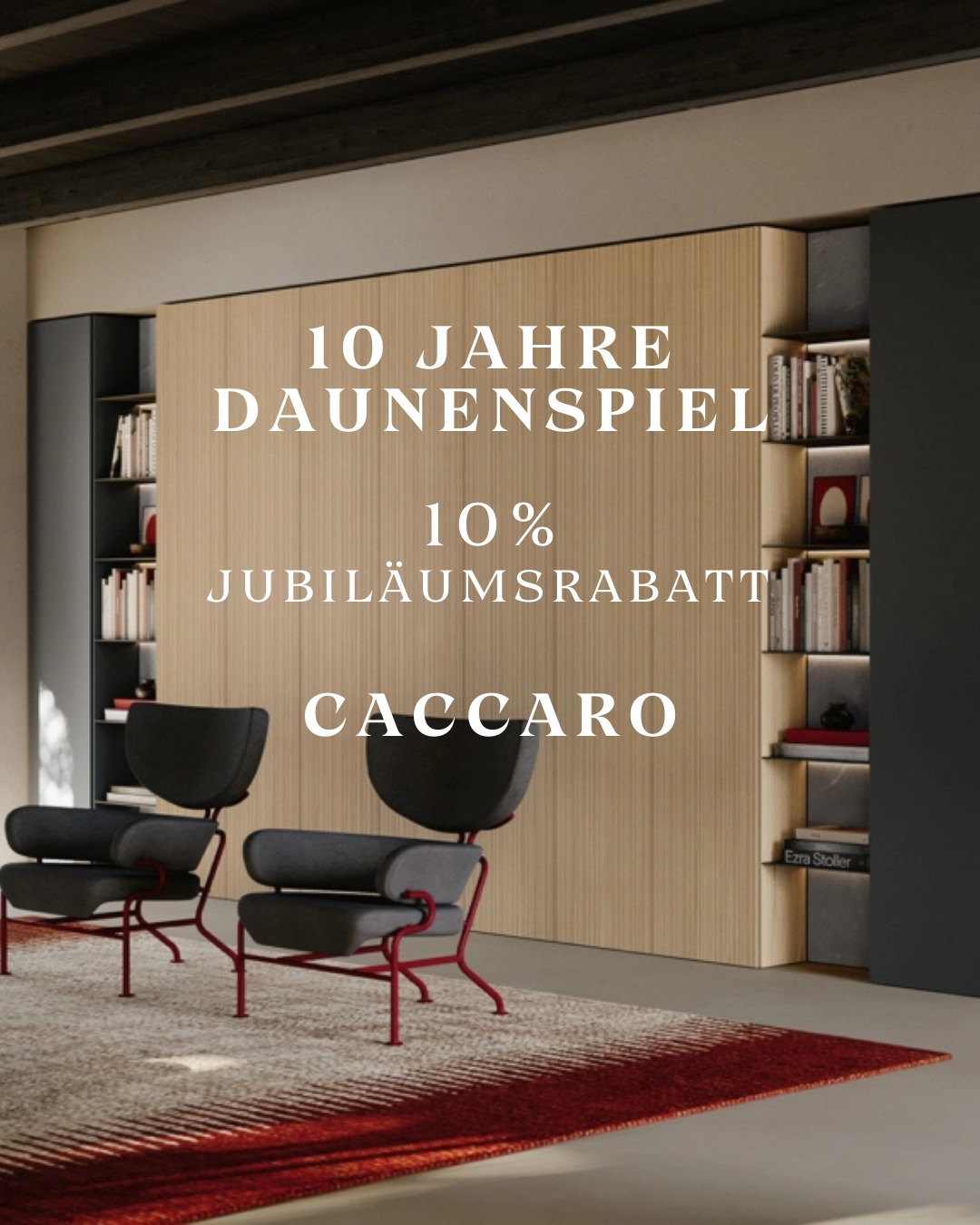 Daunenspiel Facebook ad: 10 Jahre DAUNENSPIEL - 10 FAVORITES - 10%…