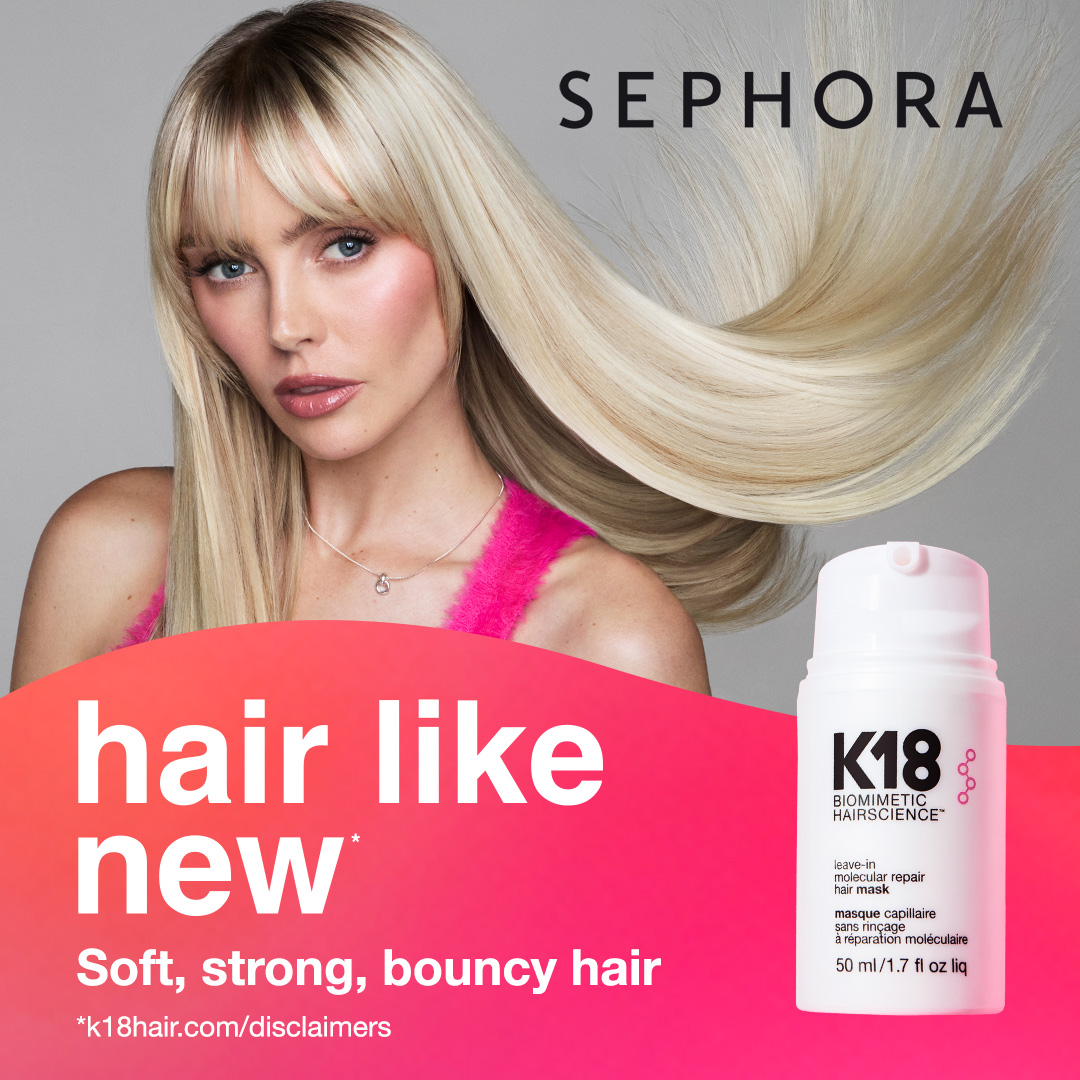 K18 Hair Facebook ad
