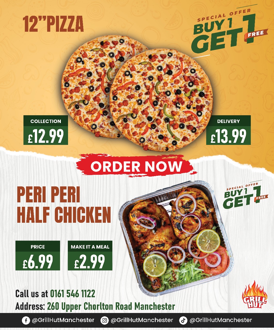 Grill Hut Facebook ad: Grill Hut Menu | Get Best Deal | Order Takeaway Online